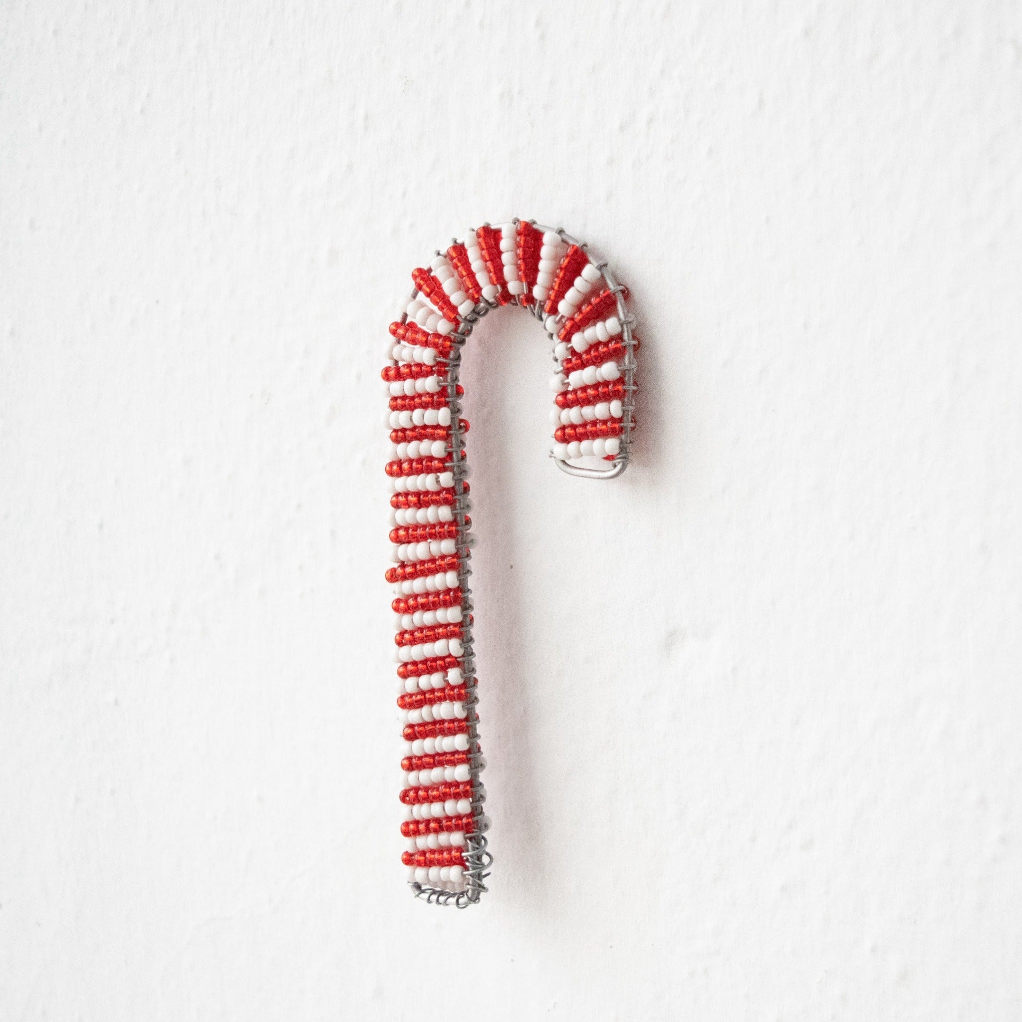Beaded Candy Cane Ornament