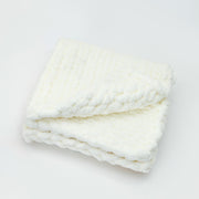 Woven Together Baby Blanket In White