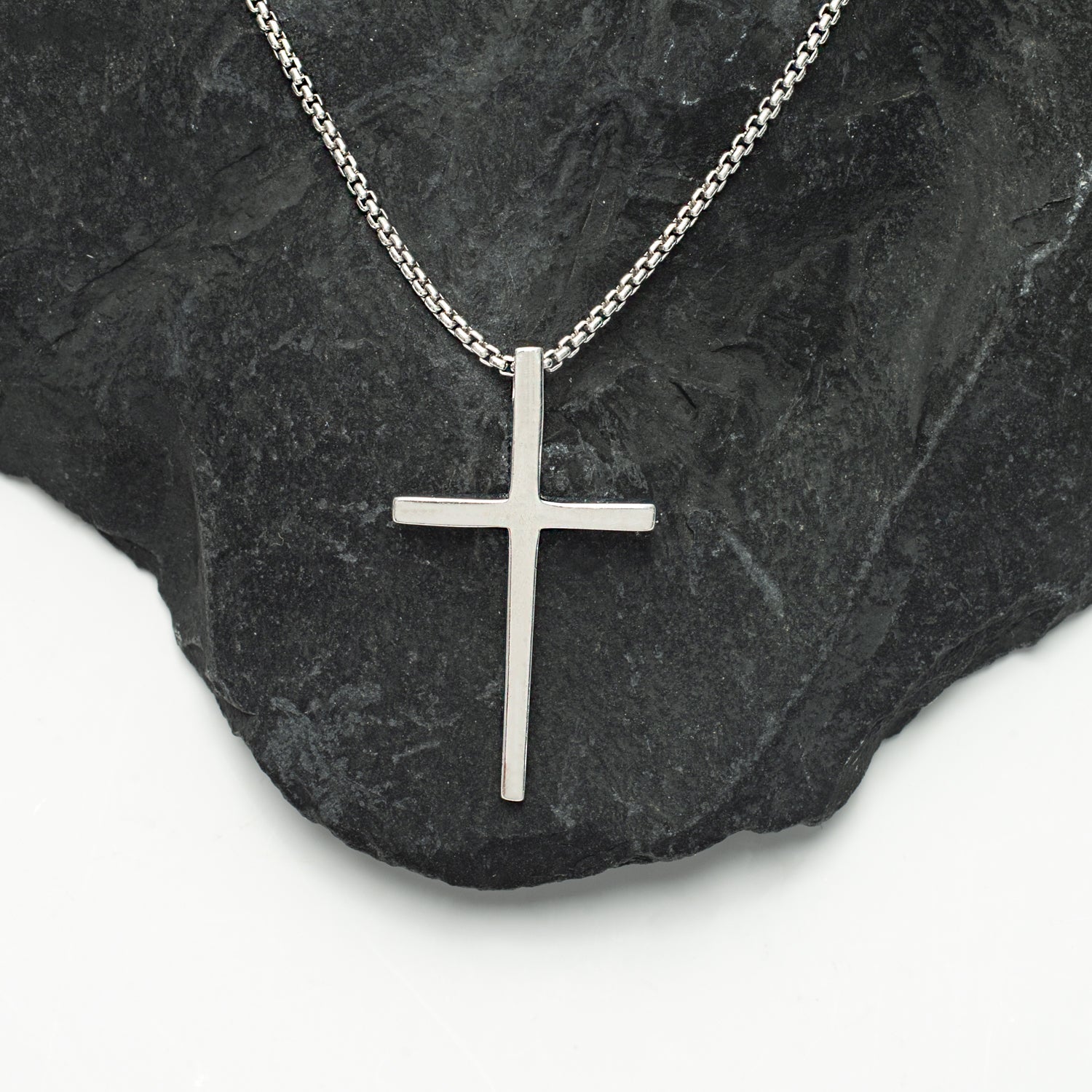 The Classic Cross Necklace in Sterling Silver