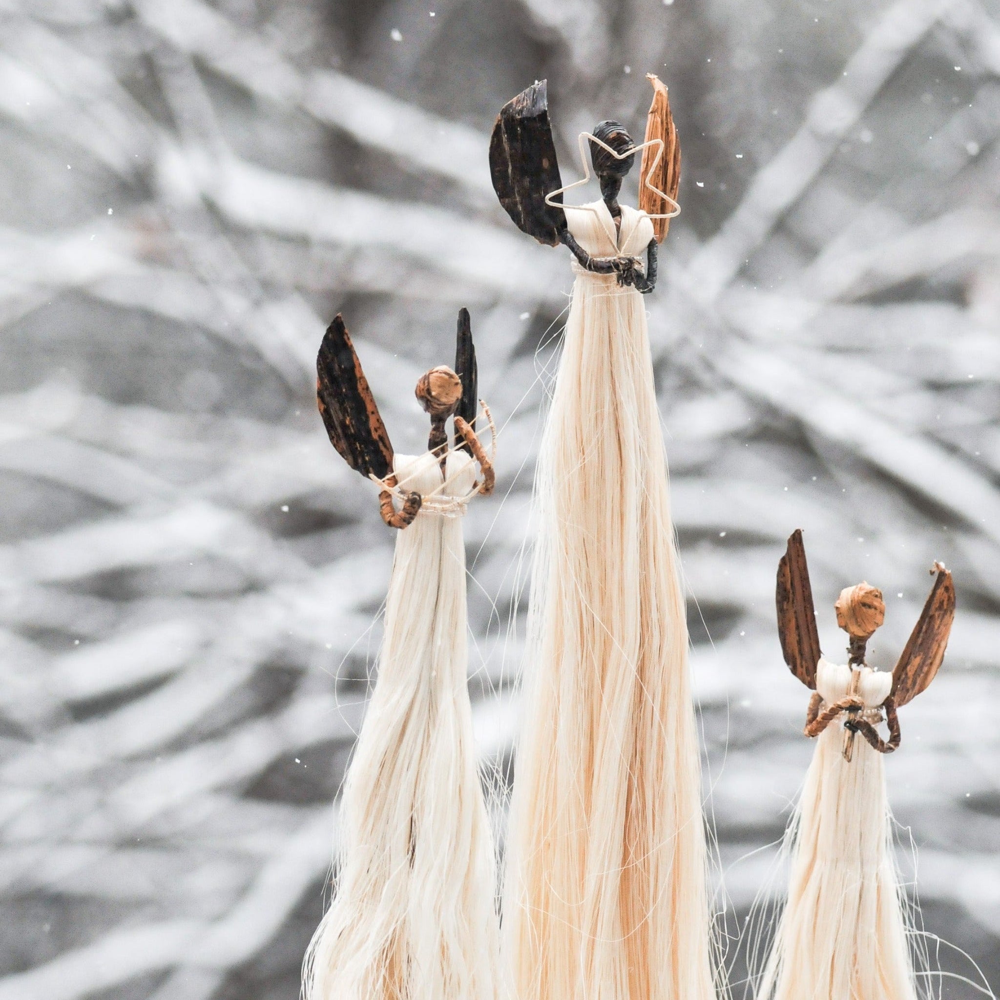 Sisal Angel Figures