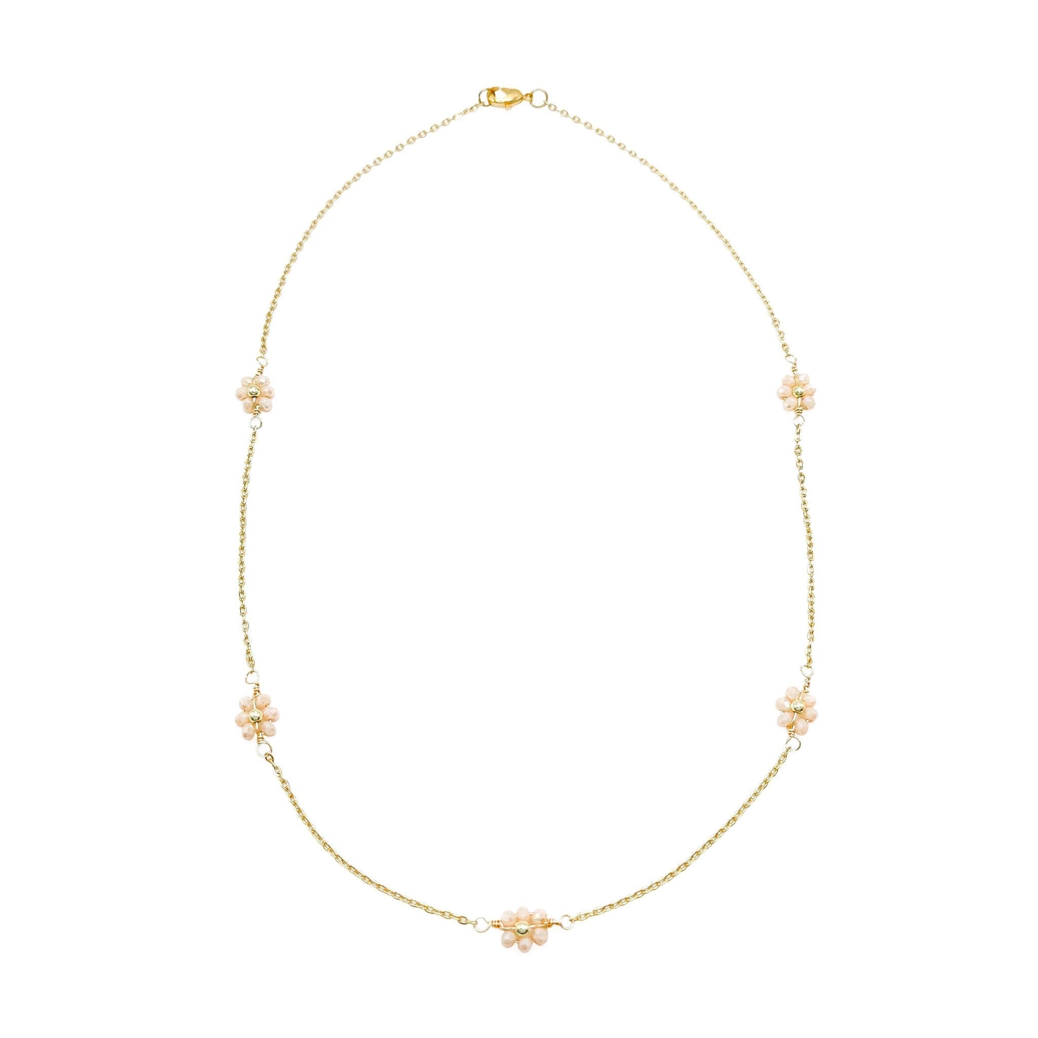 Daisy gold necklace