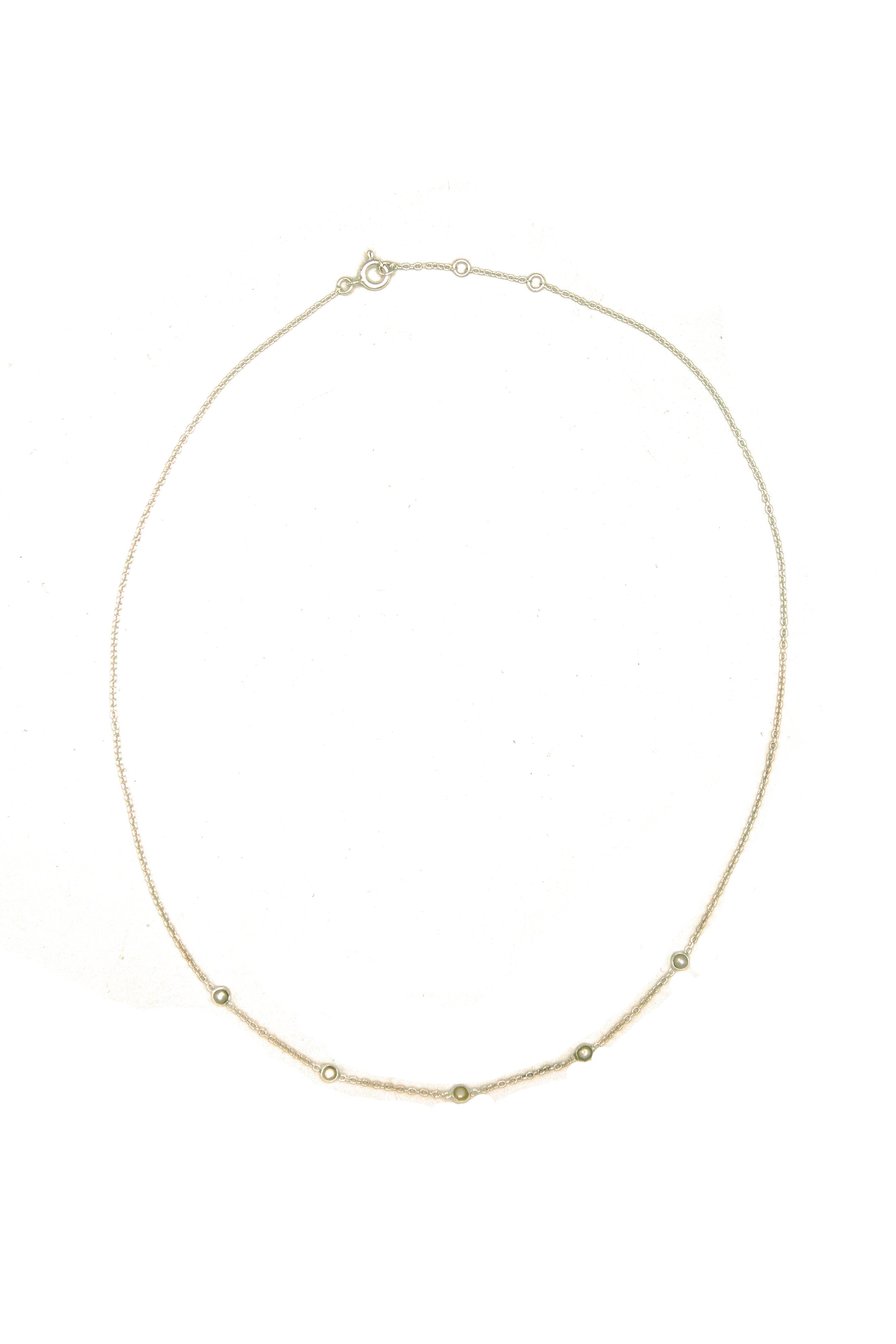 Delicate Pearl Sterling Necklace