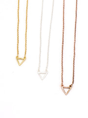 Delicate Triangle Necklace