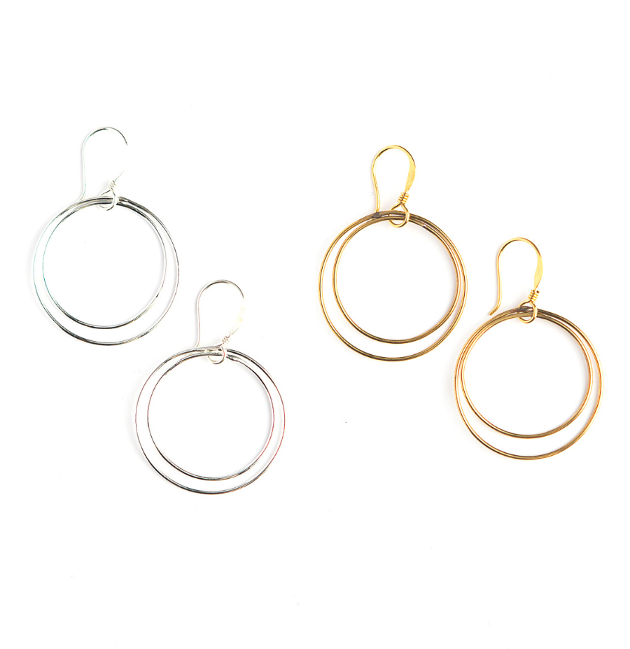 Double Moon Earrings