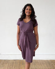 QUINTA dress in Plum