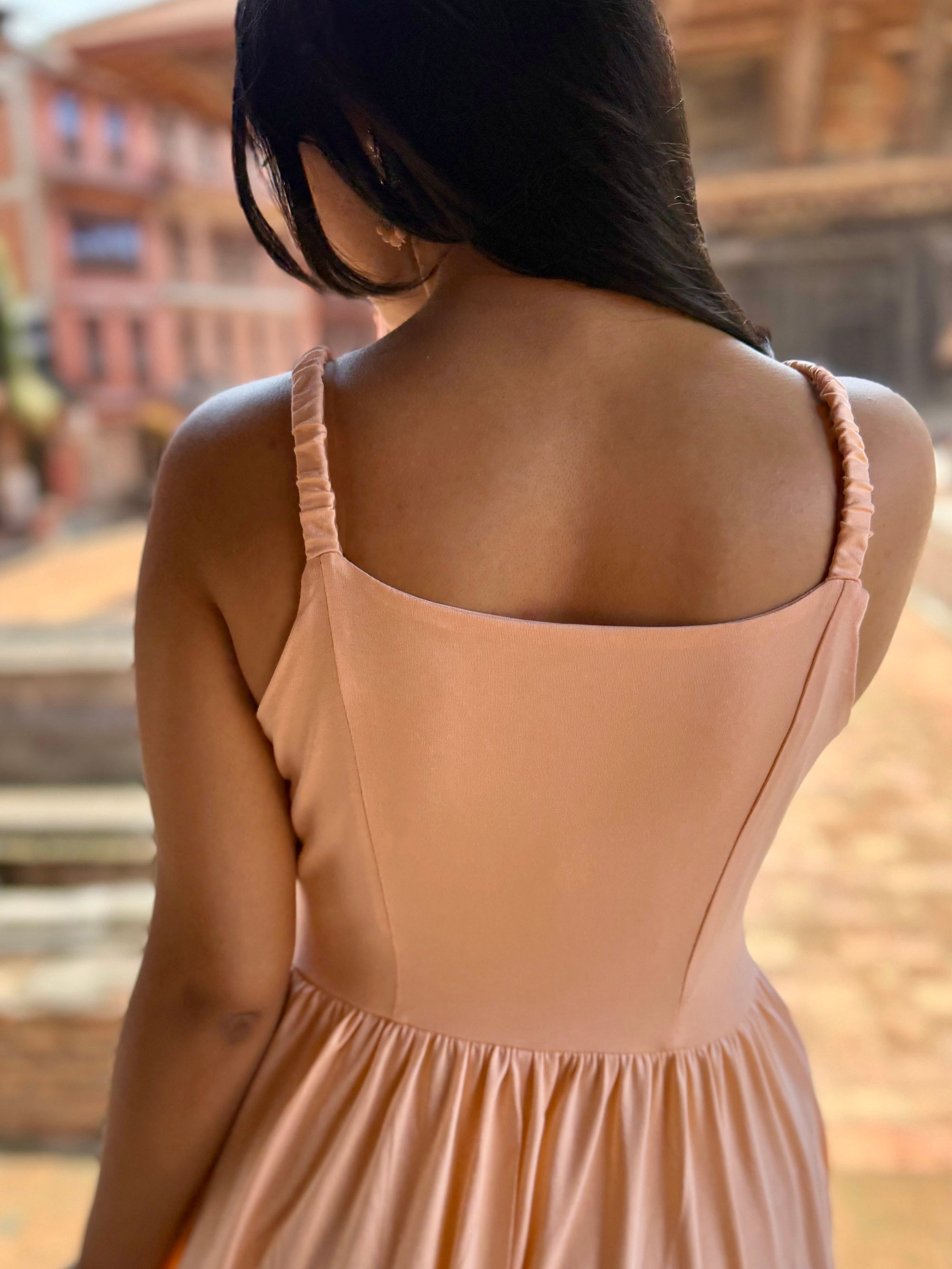 LYDIA dress in Apricot