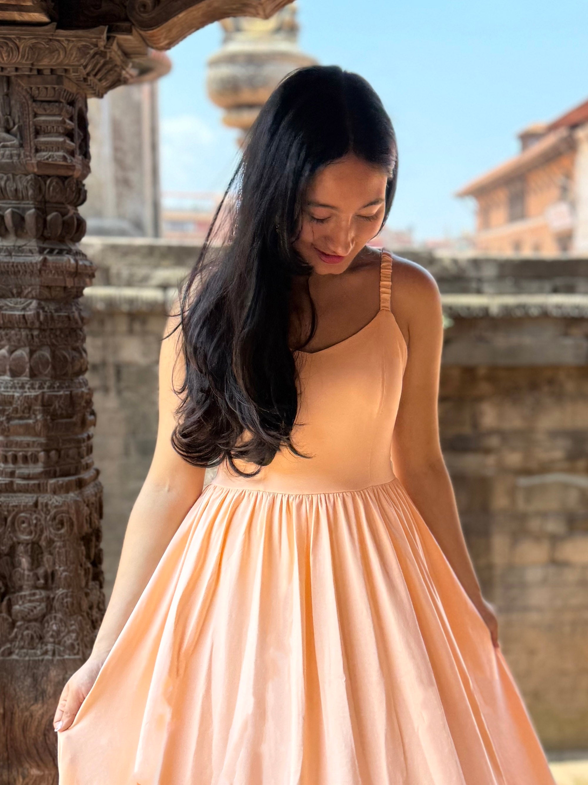 LYDIA dress in Apricot
