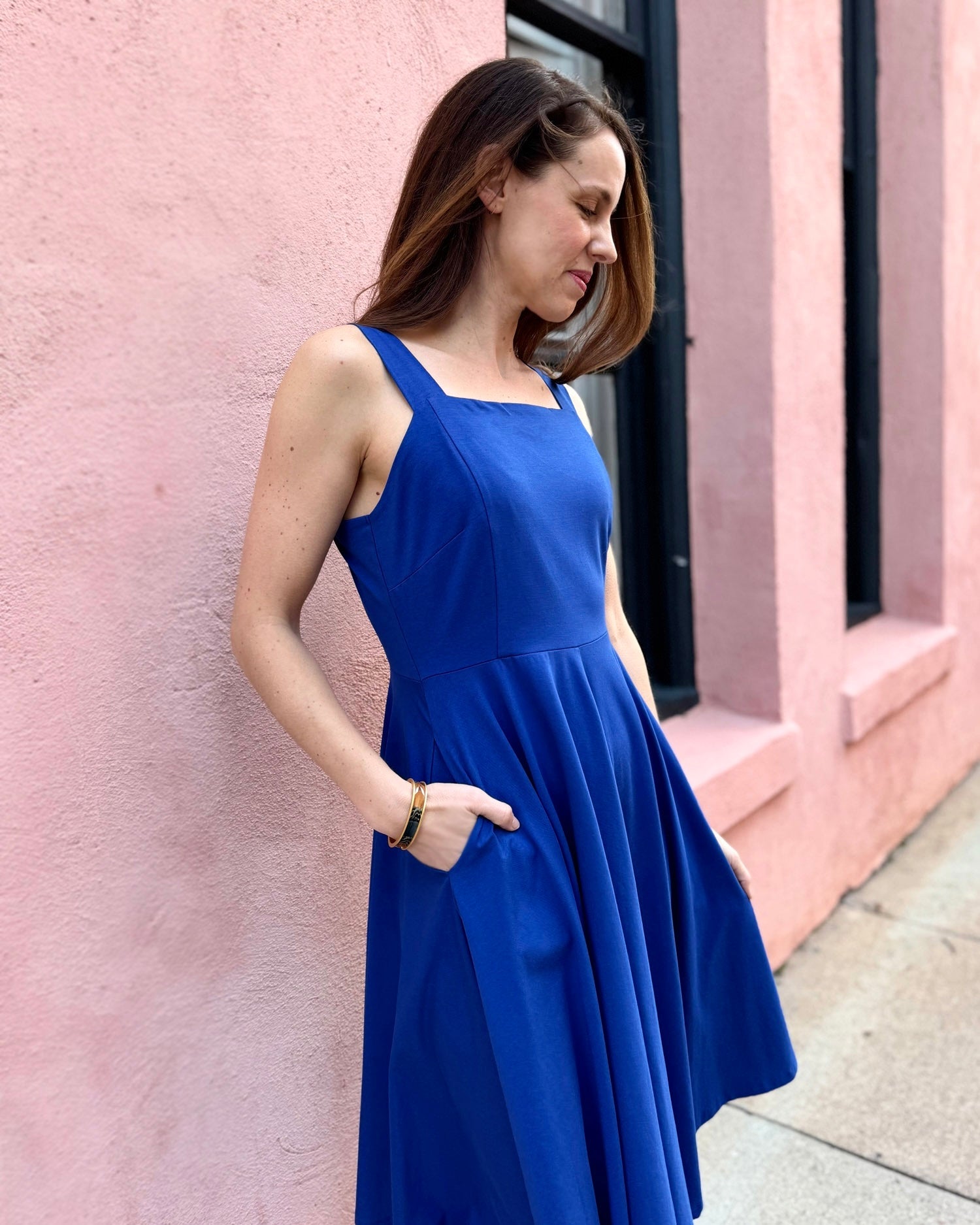 LAVANDE dress in Cobalt Blue