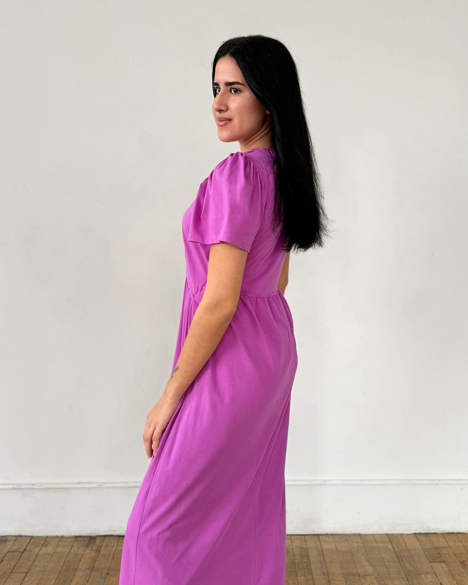 MONICA dress in Magenta Bloom