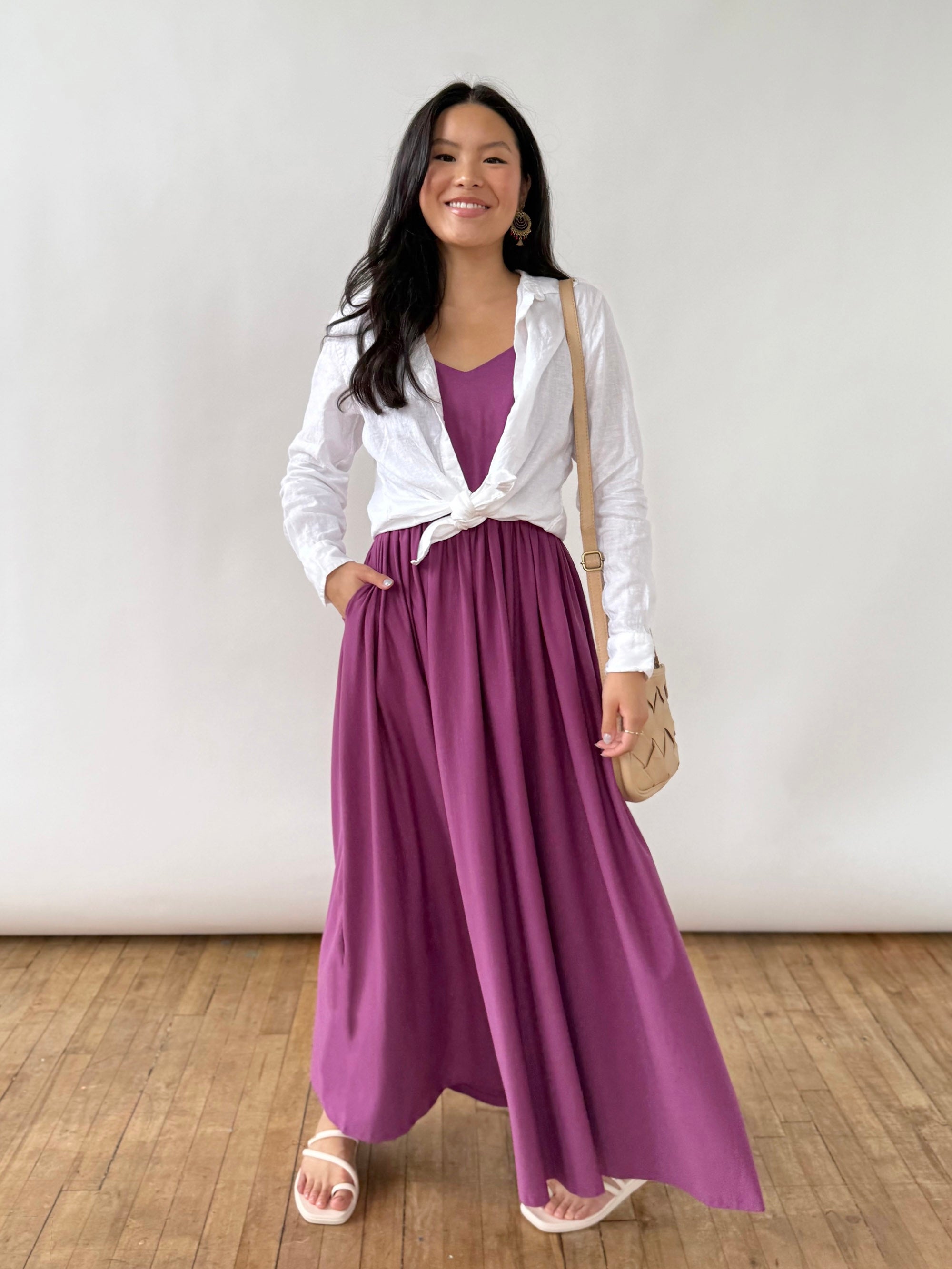 LYDIA dress in Deep Lilac