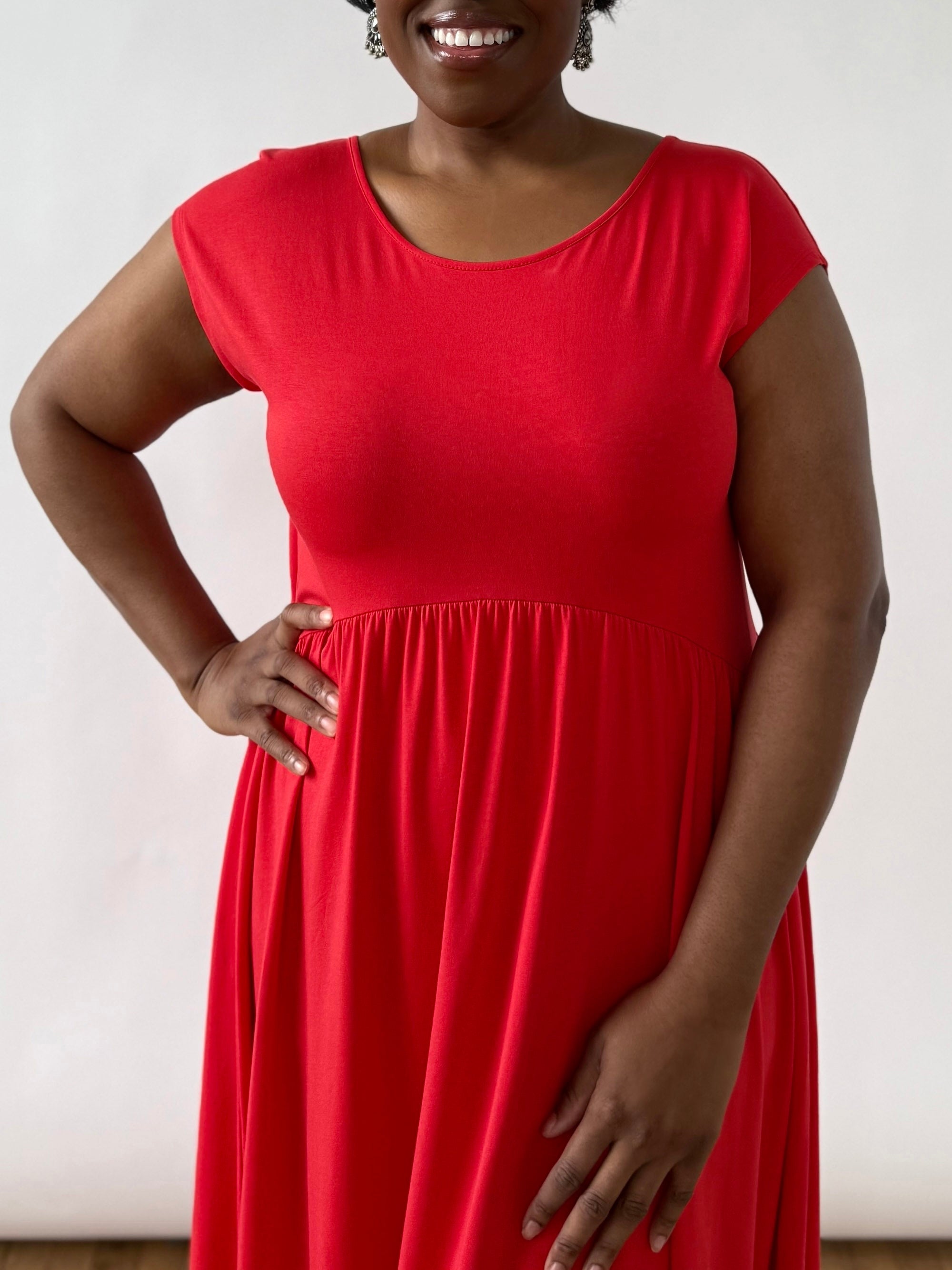 DEBORAH dress in Bright Ruby