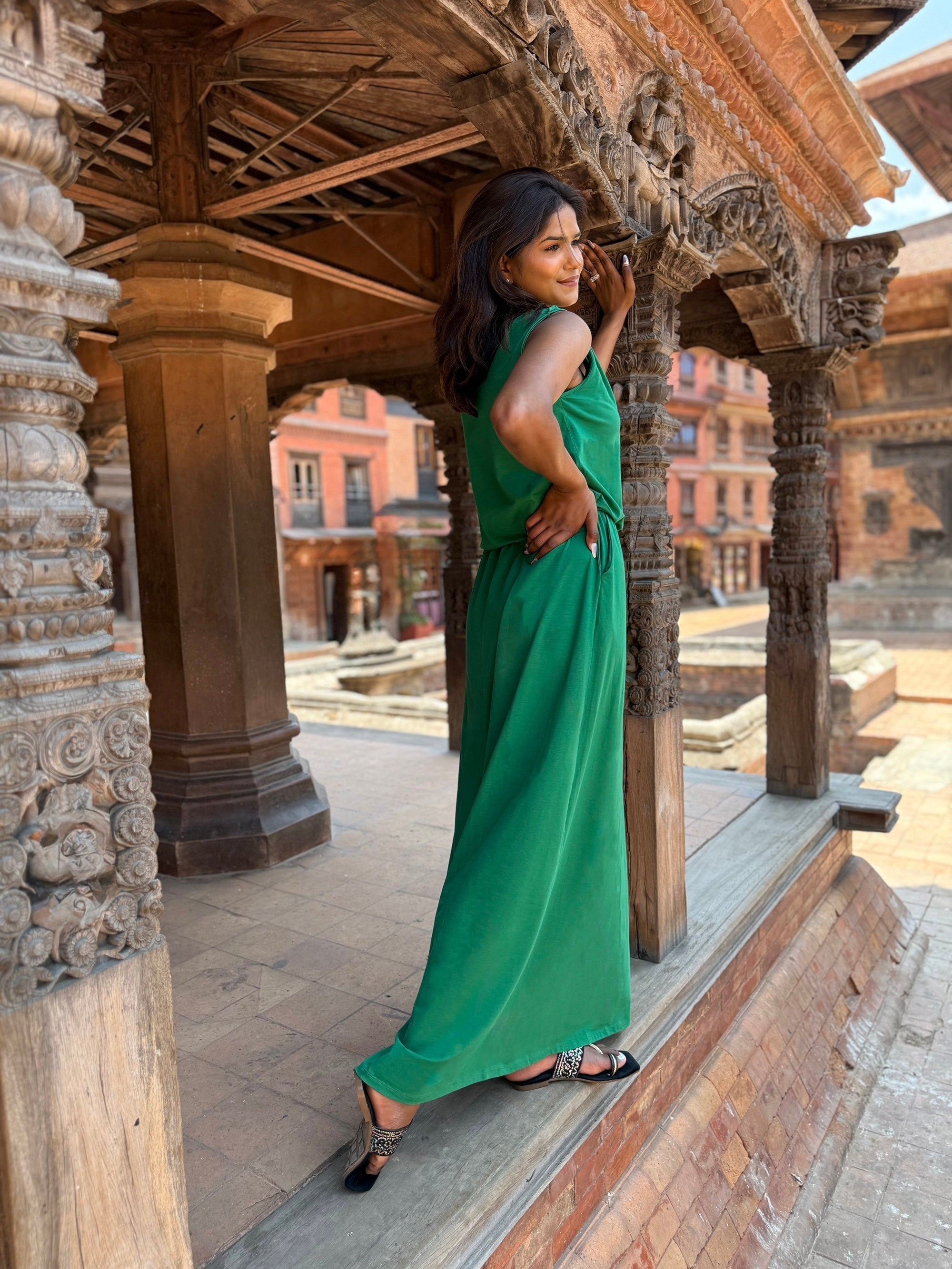 MICHAL dress in Rich Emerald