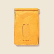 Money Clip Wallet - Mustard Yellow