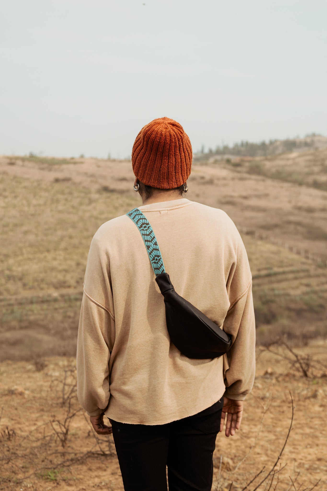 Leather Crescent Bag - Last Chance