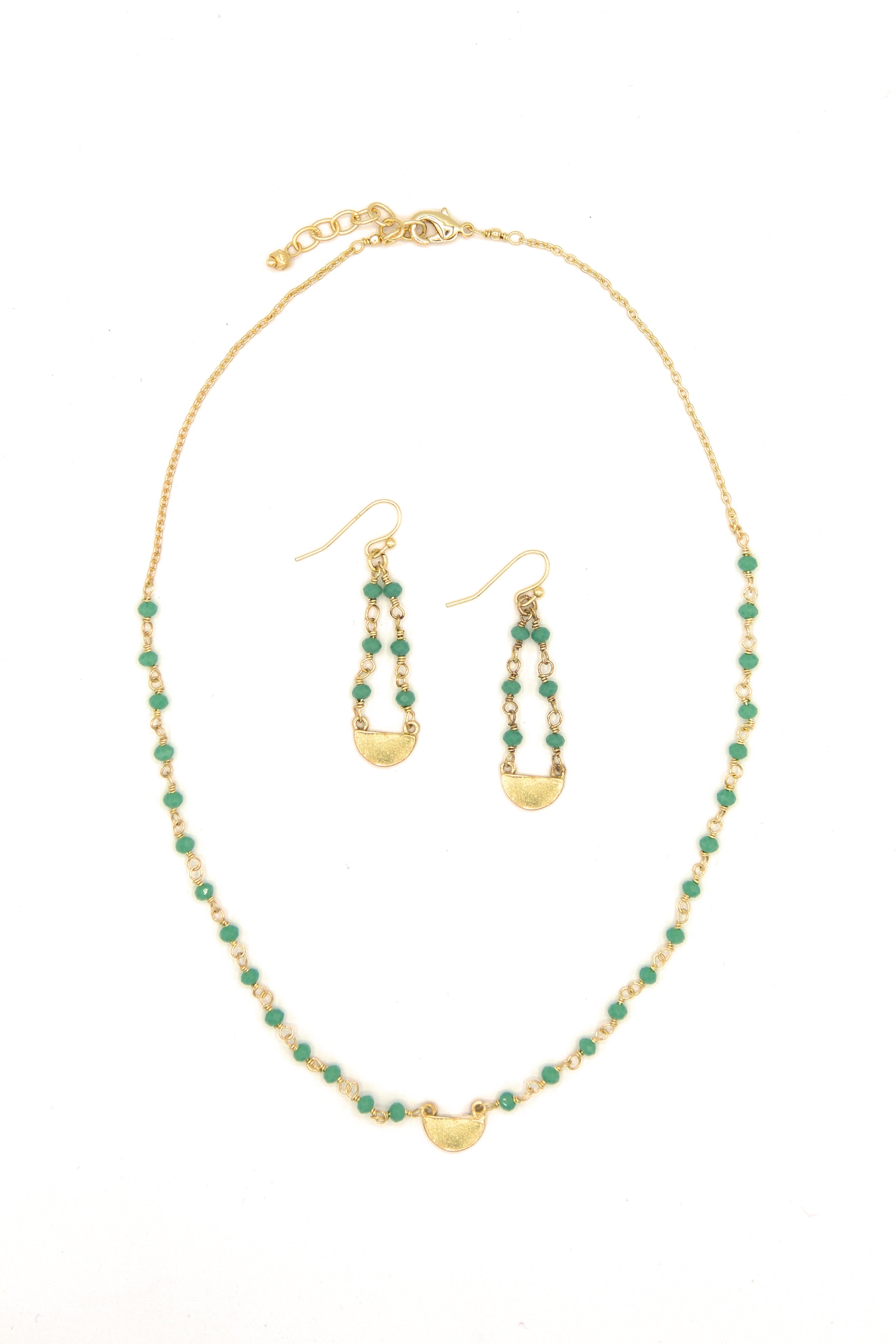 Gladiolus Crystal Necklace