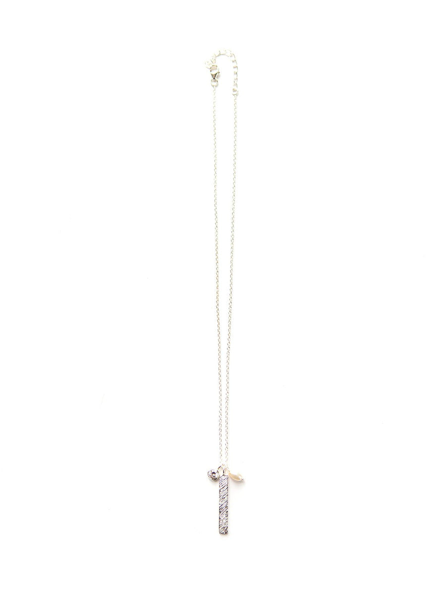Hammered Trinkets Necklace - Sterling Silver