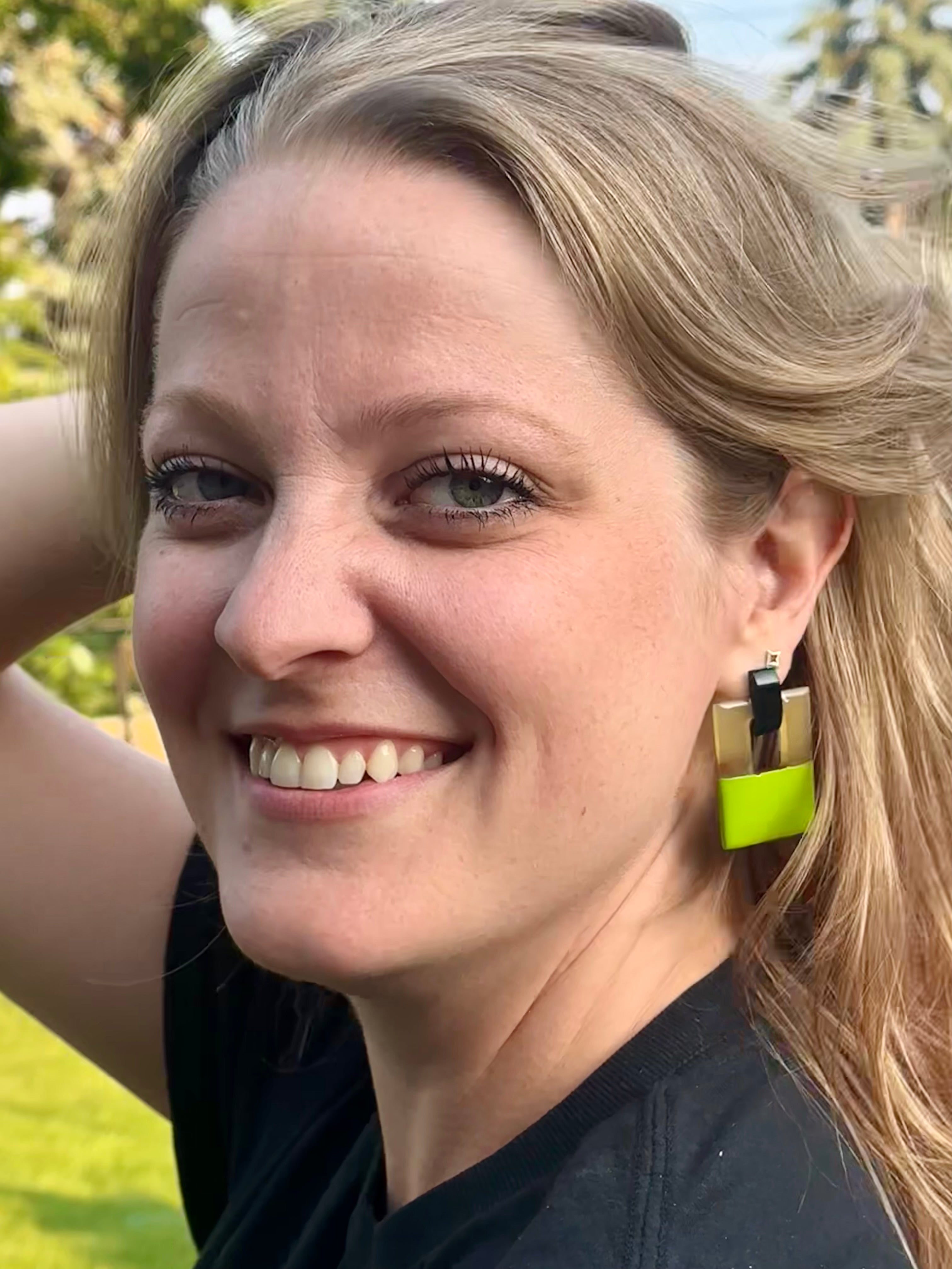 Hinged Horn Earrings