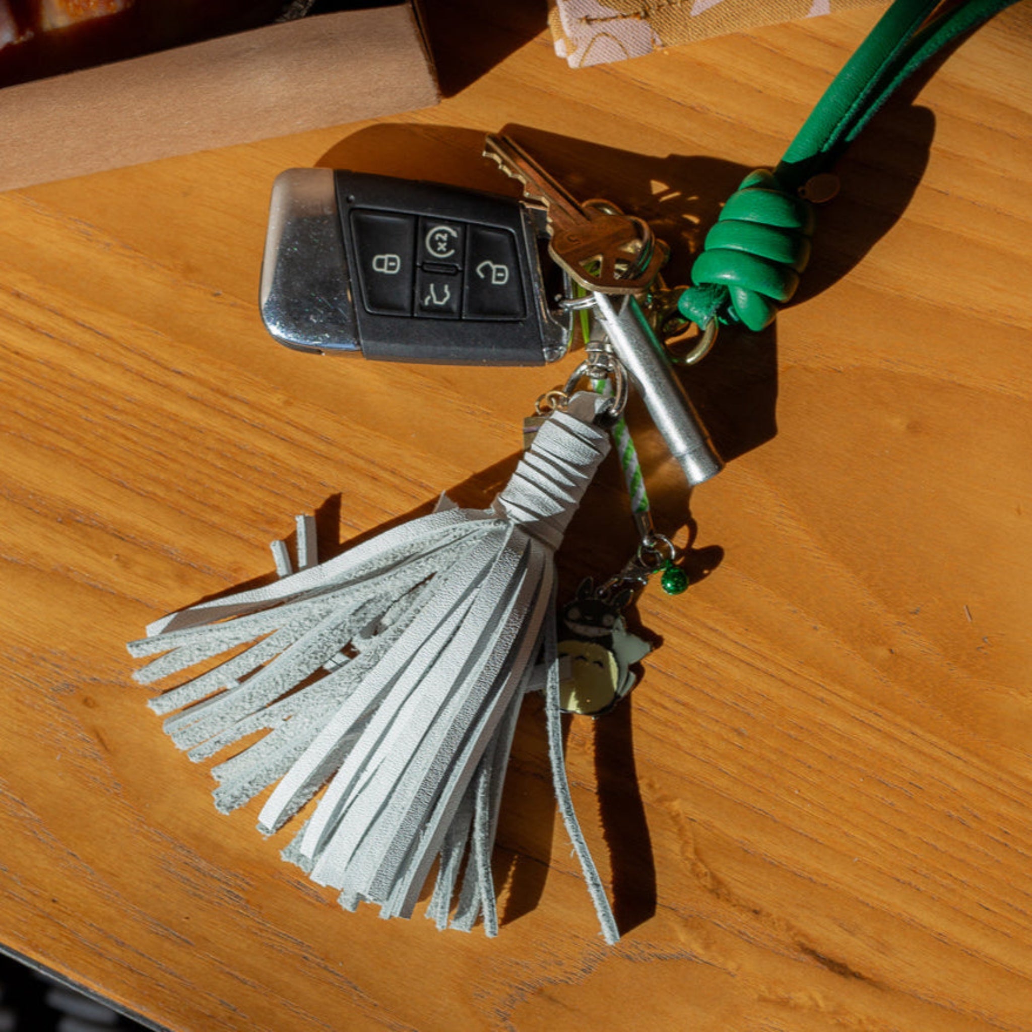Leather Tassel Key Holder