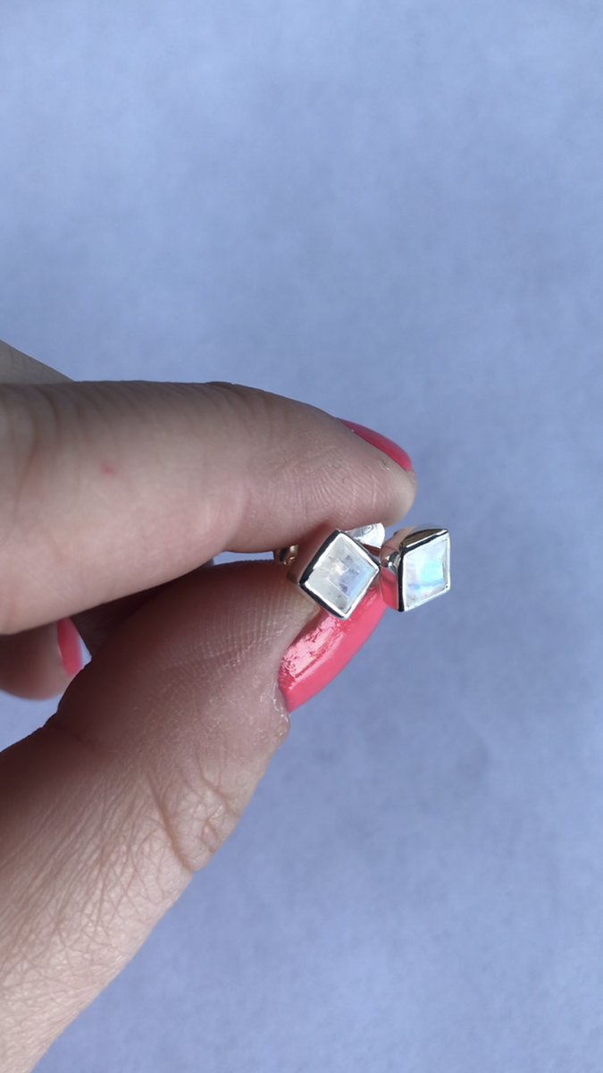 Crystal Waters Studs - Sterling Silver