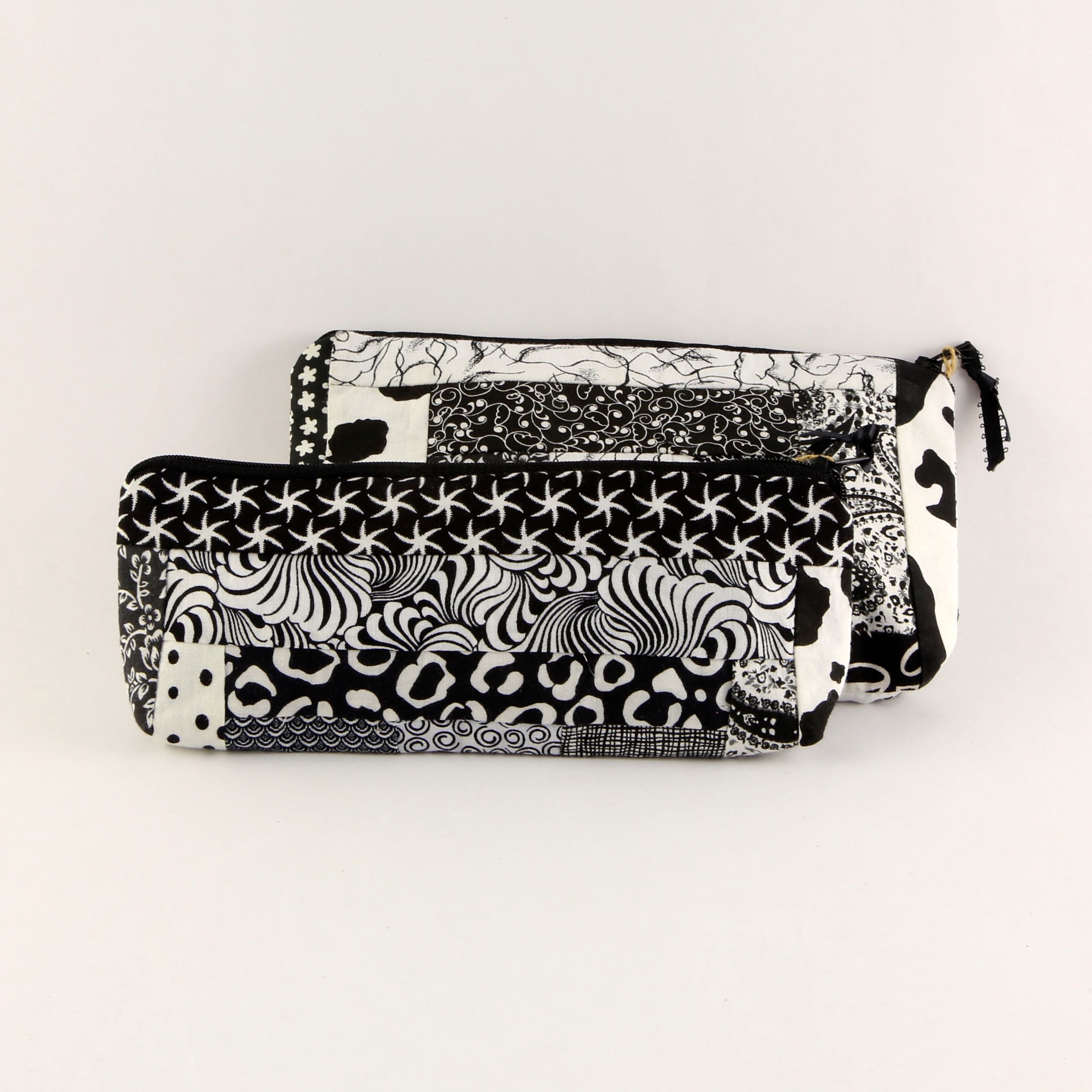 'Kwilt Fou' Quilted Zipper Pouch Set