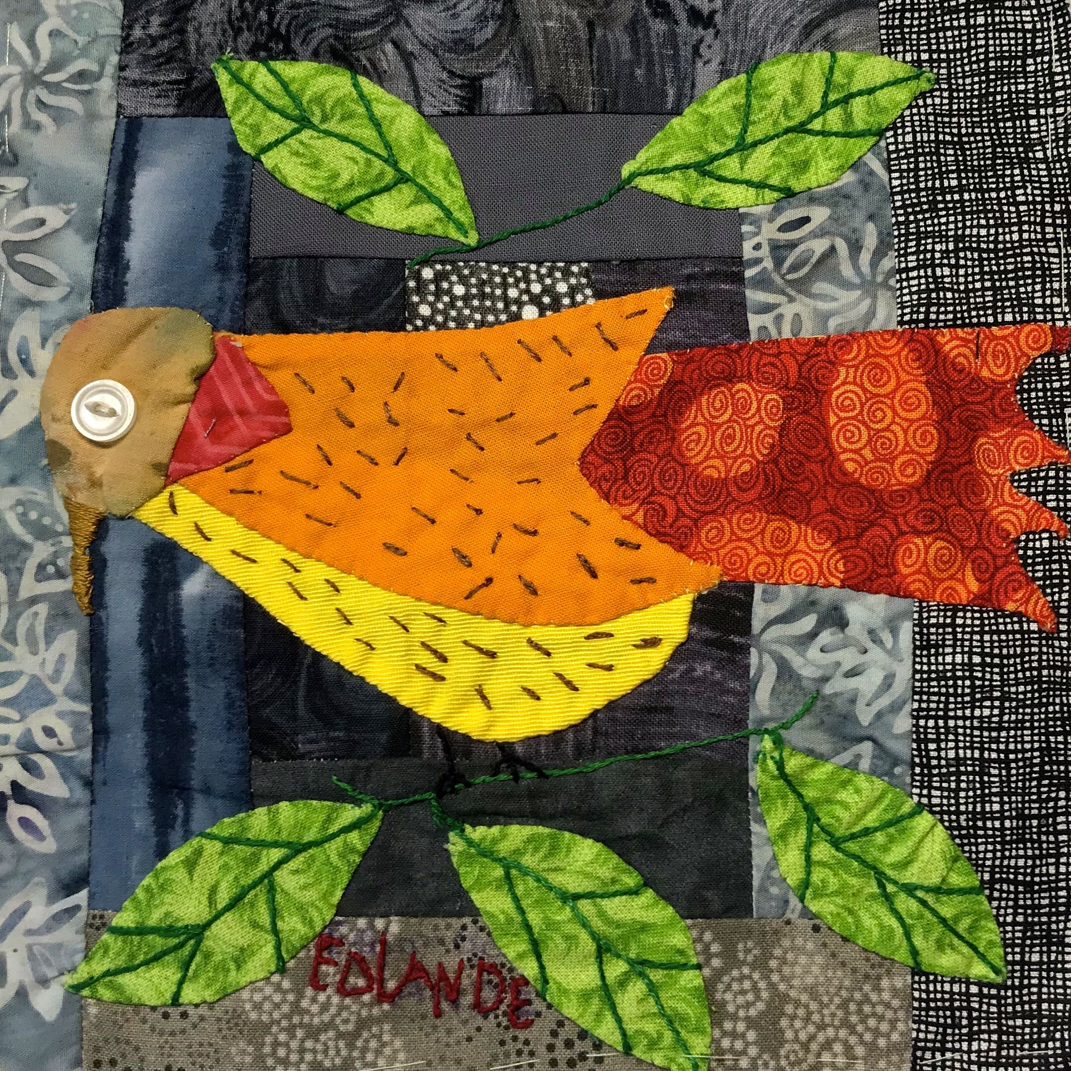 Birds of Hope Framed Mini-Quilt #4