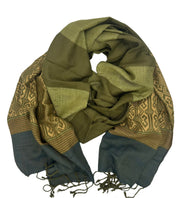Mossy Hillside Woven Scarf