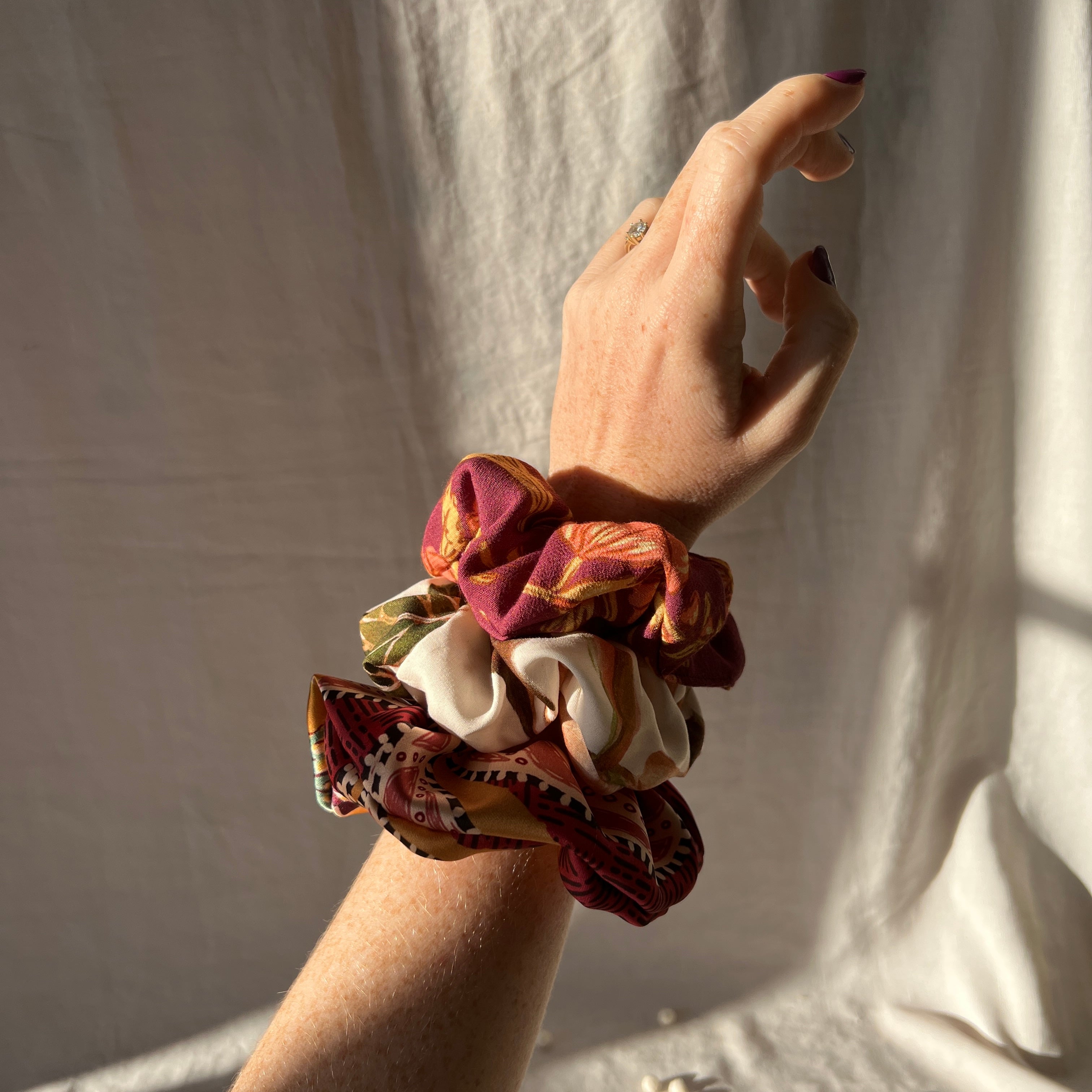Midnight Marigold Scrunchie