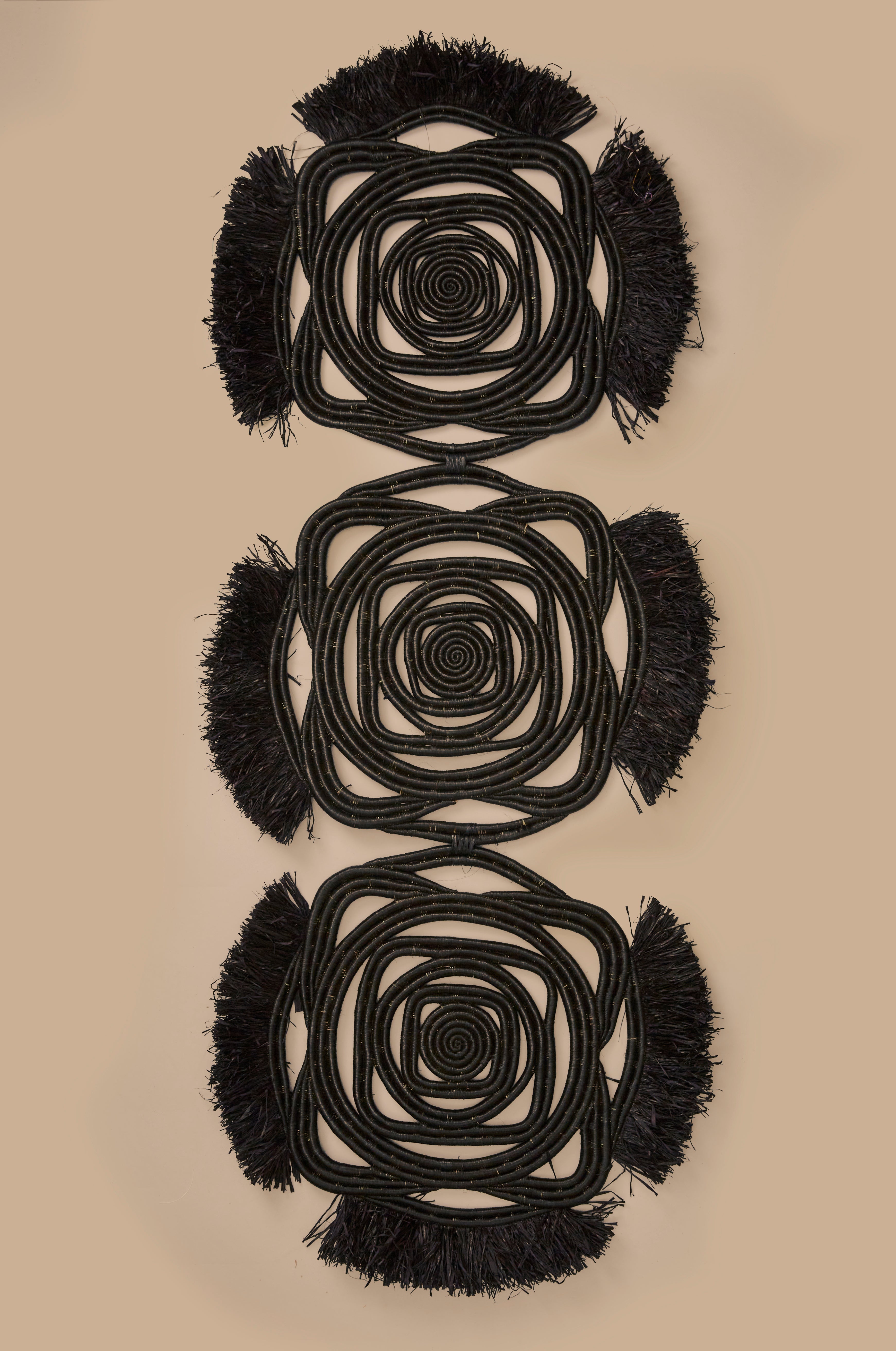 Kayona Raffia Fringe Wall Art