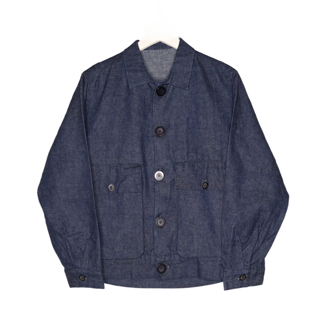 Unisex Studio Coat in Hemp Denim