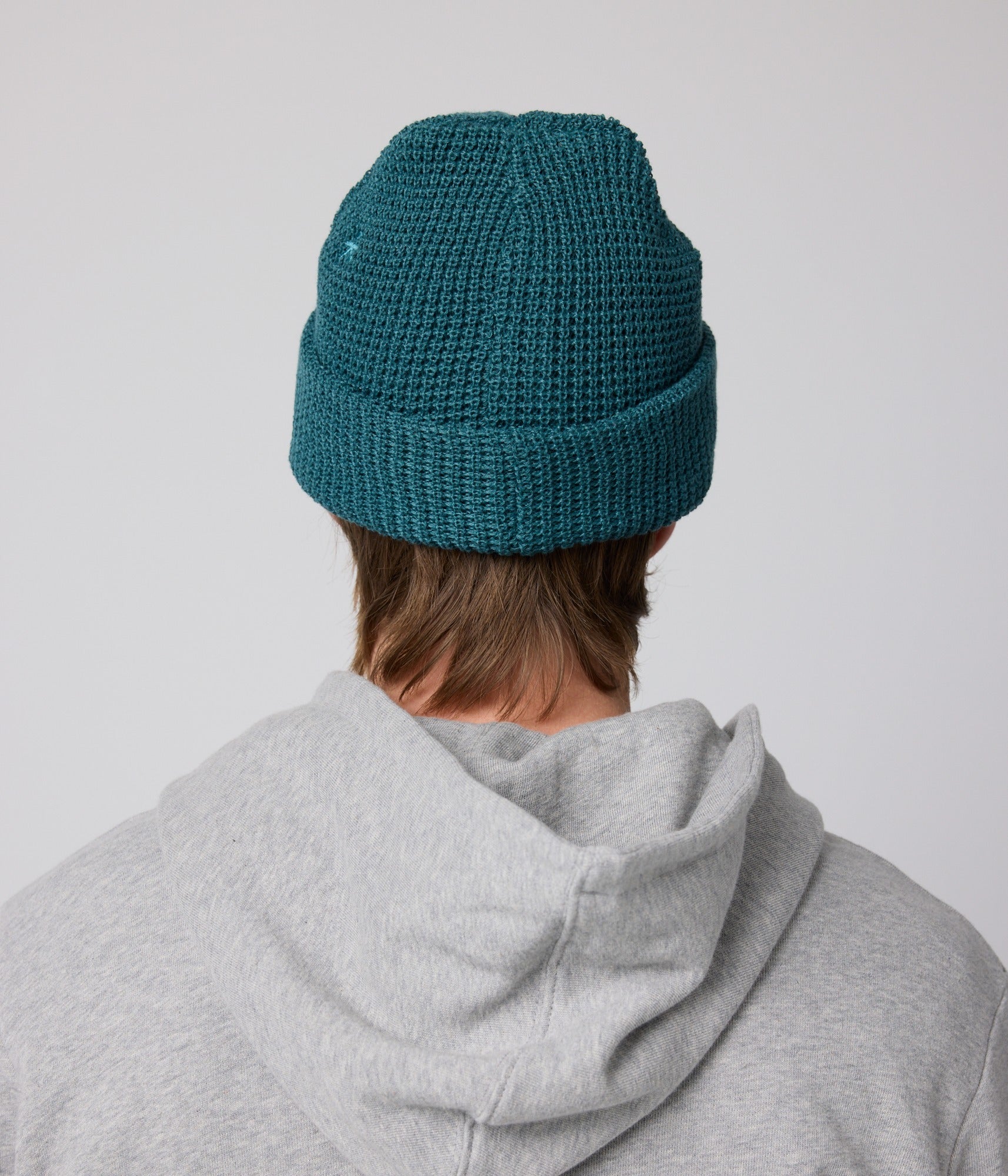 Recycled Waffle-Knit Beanie