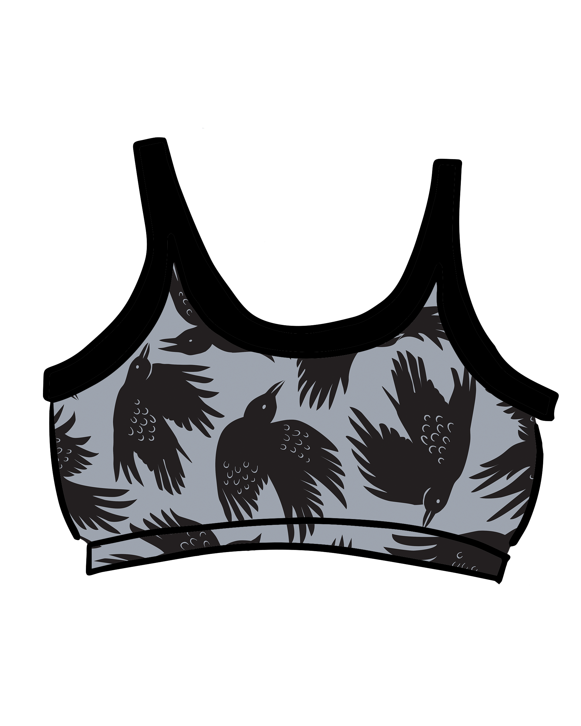 Longline Bra So it Crows