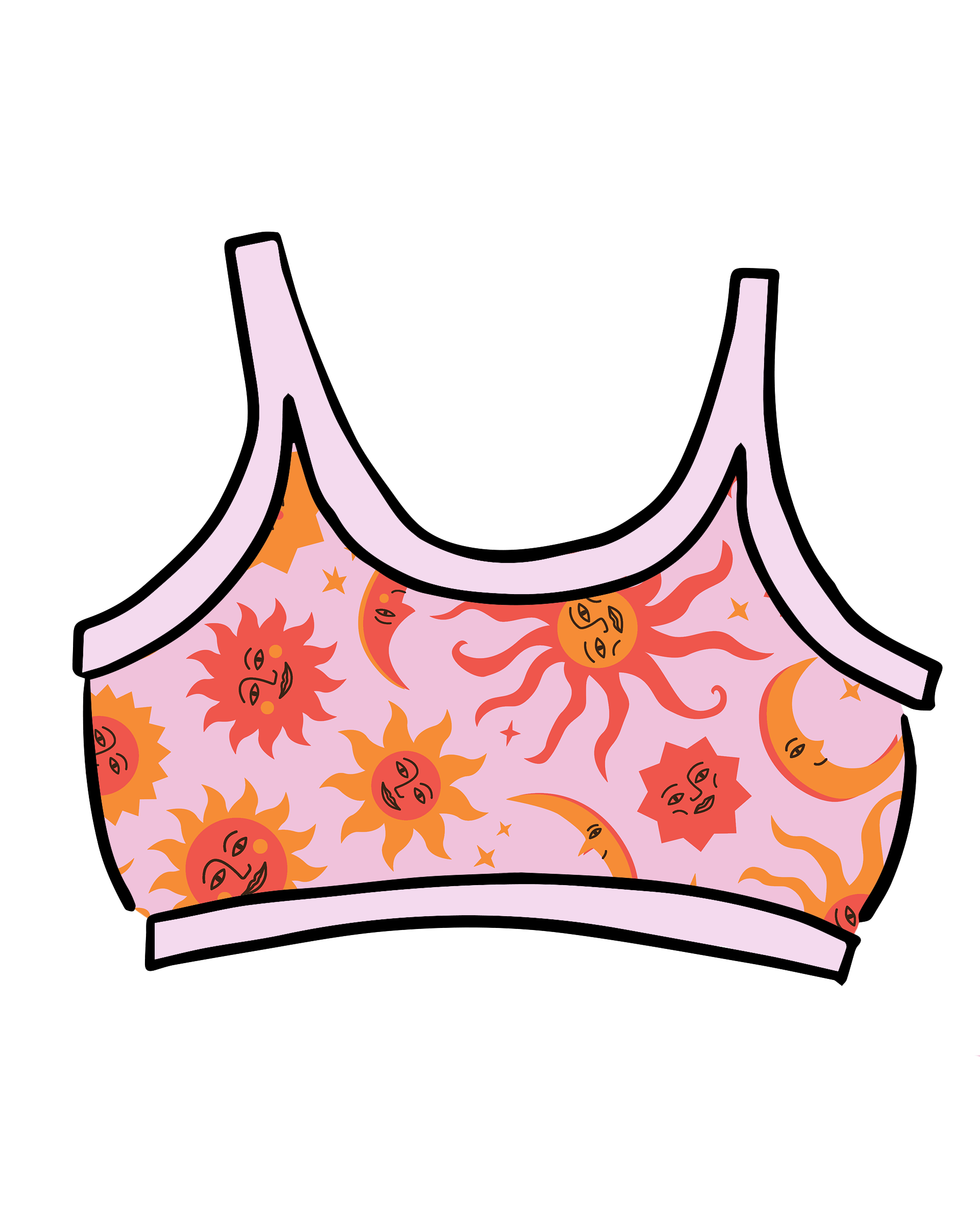 Longline Bra Luna y Sol