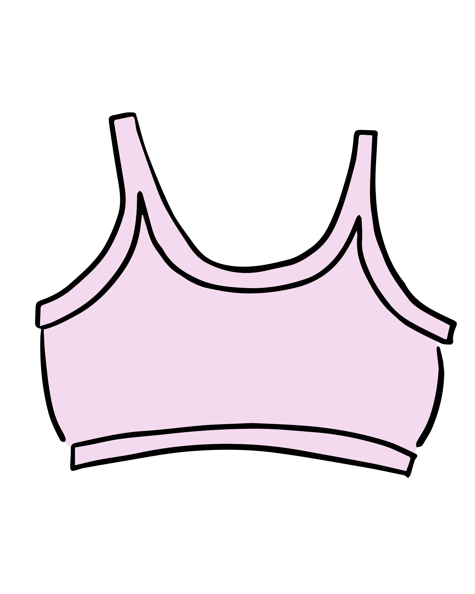Longline Bra Plié Pink