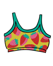 Longline Bra Strictly Strawberry