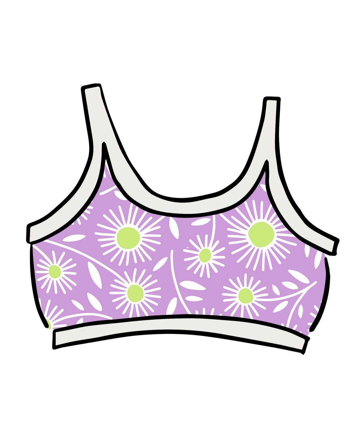 Longline Bra Delia's Daisy