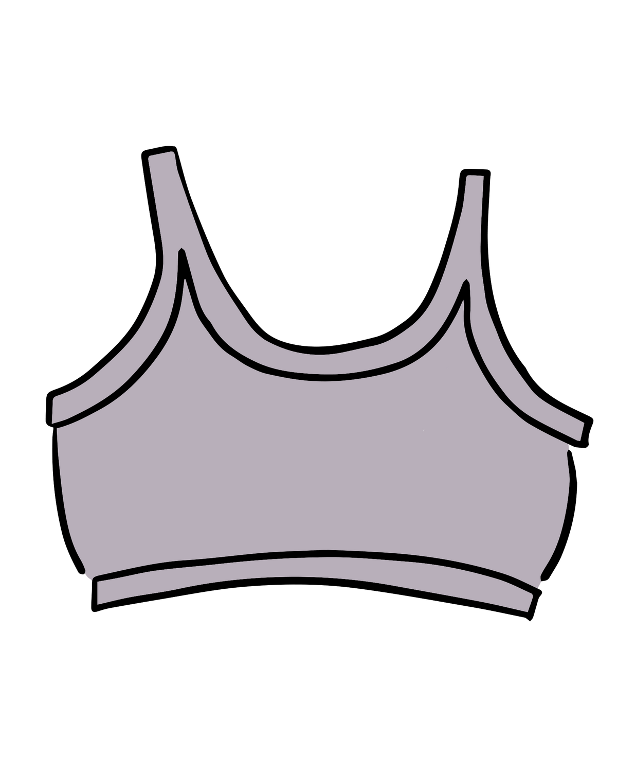 Longline Bra Wisterial Girl