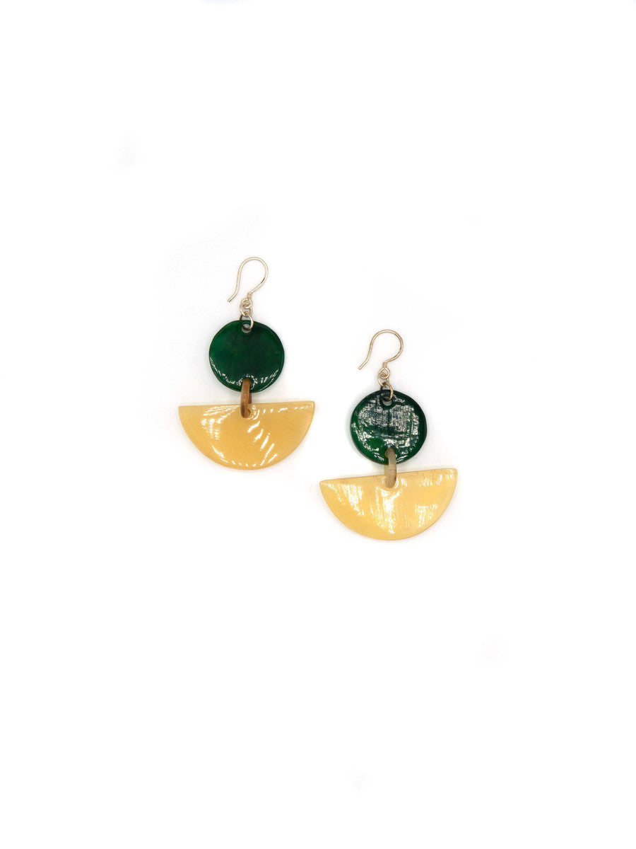 Sailing Sea Horn Earrings
