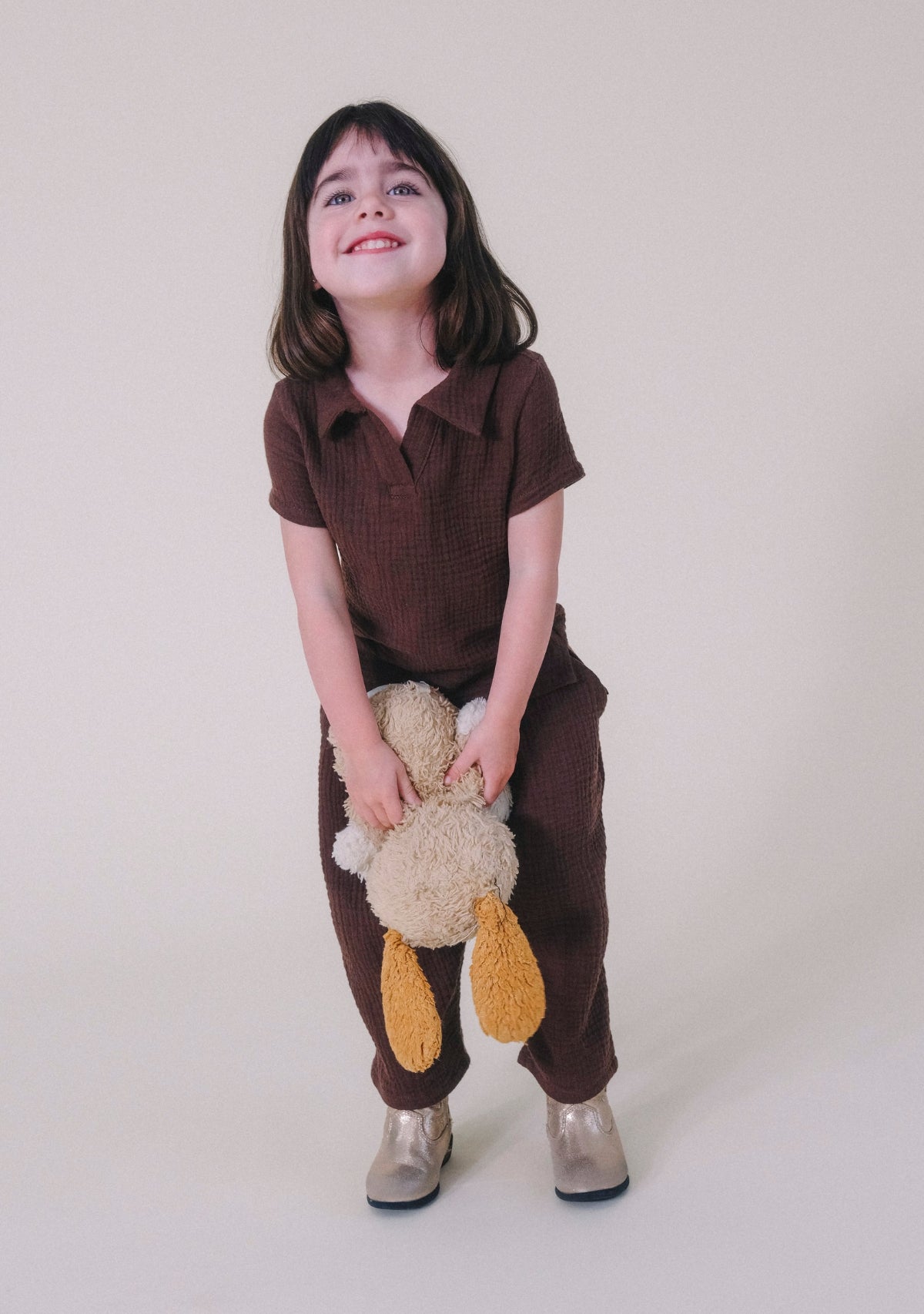 Nico Toddler Top - Chicory Coffee