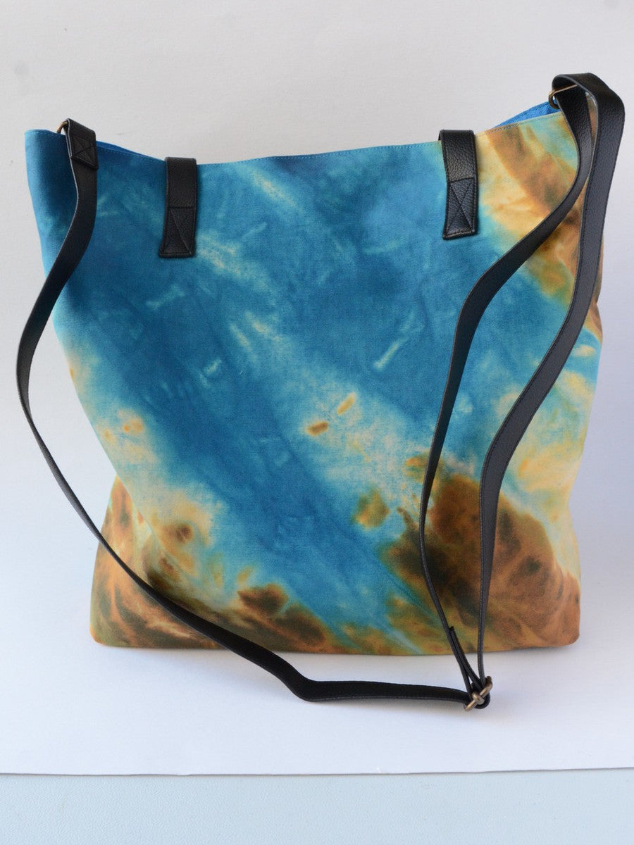 Ocean Waves Tie Dye Purse