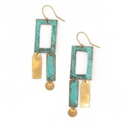 Patina Frame Artisanal Earrings