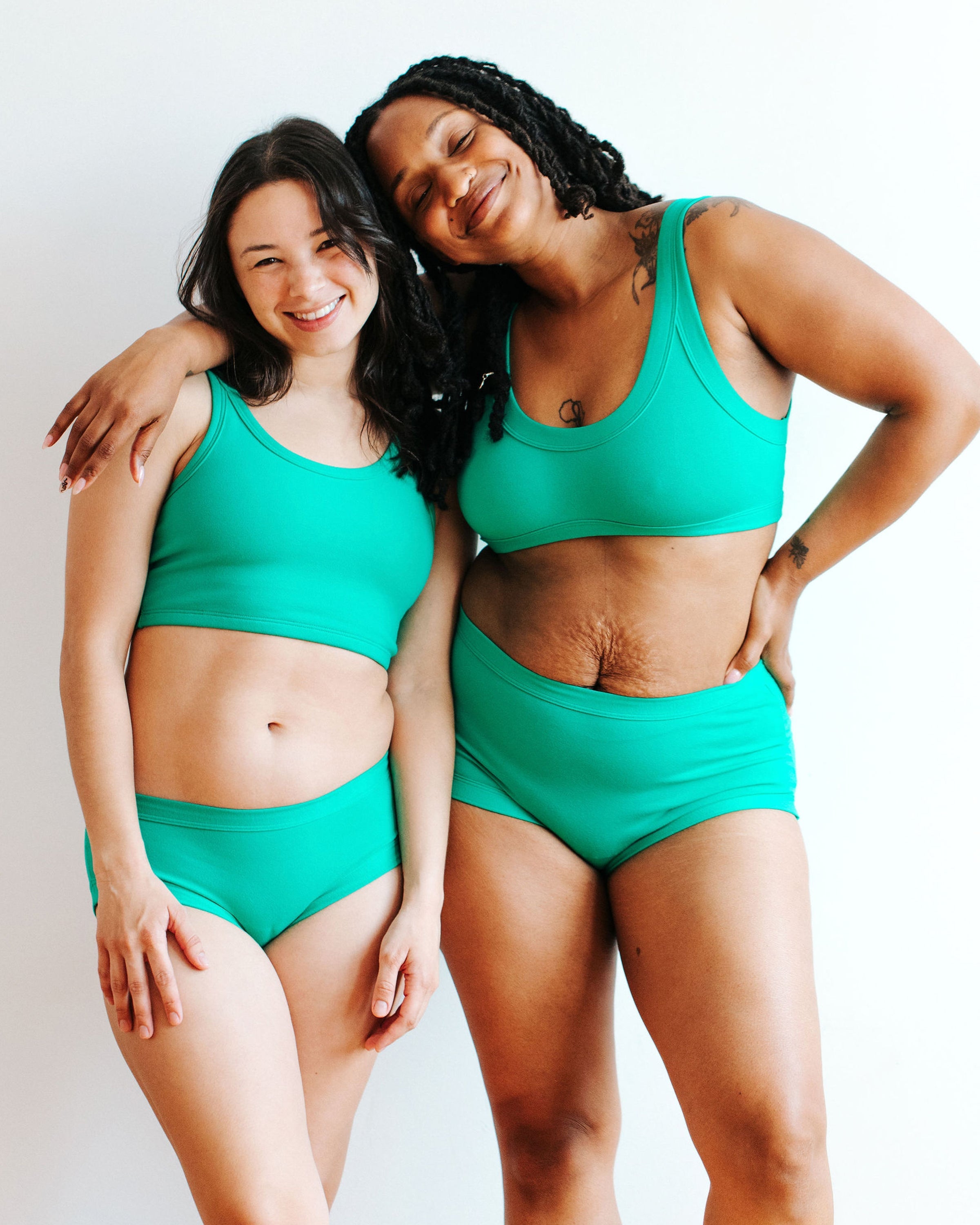 Bralette Peacock Green