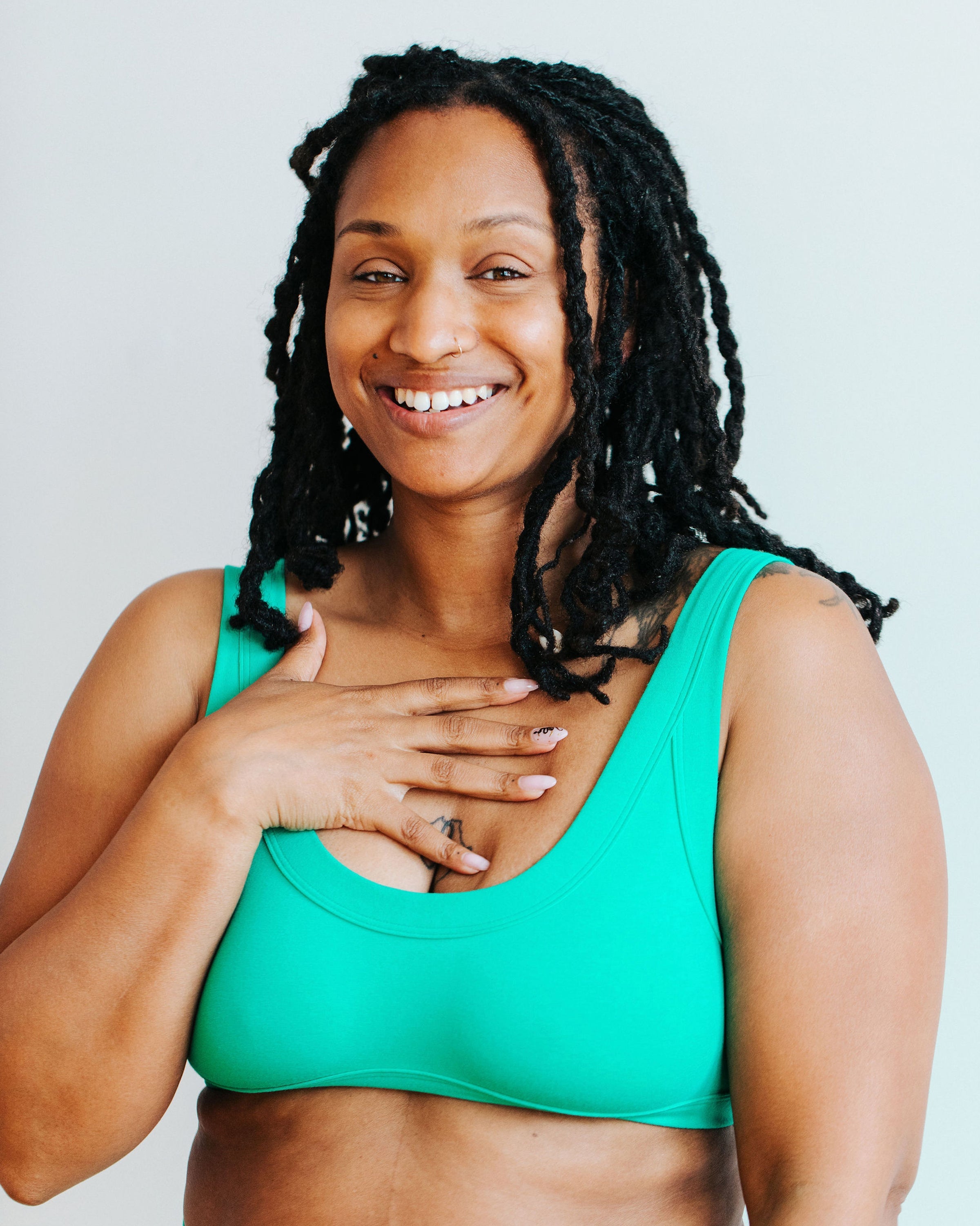 Bralette Peacock Green