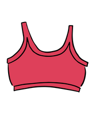 Longline Bra Pomegranate Punch