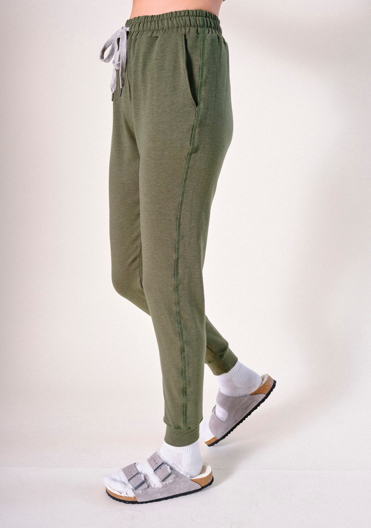 Agnes Organic Cotton + Tencel™ Jogger Pant - Moss
