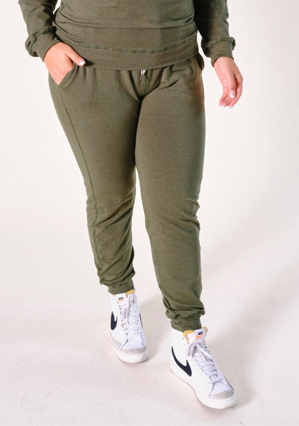 Agnes Organic Cotton + Tencel™ Jogger Pant - Moss