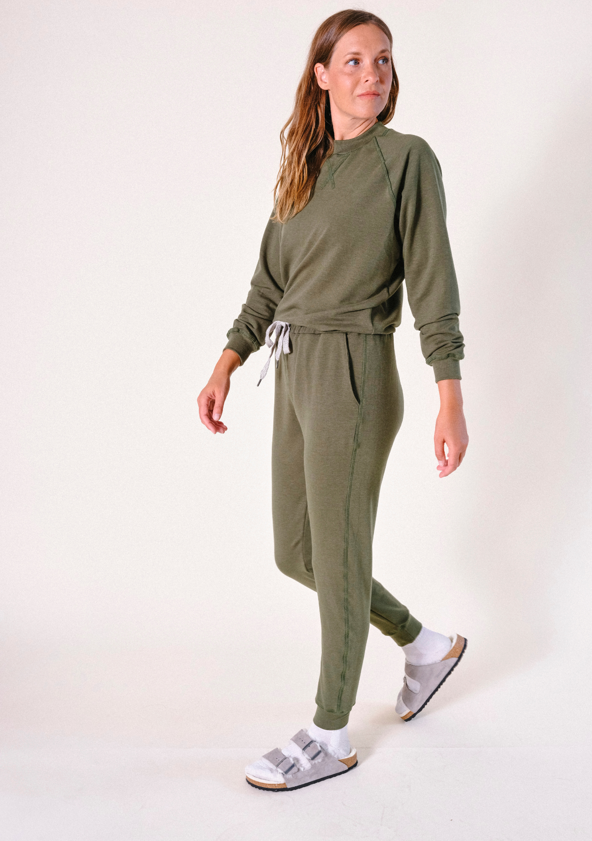 Agnes Organic Cotton + Tencel™ Jogger Pant - Moss