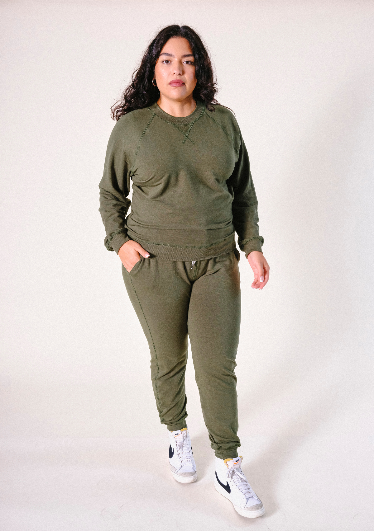 Agnes Organic Cotton + Tencel™ Jogger Pant - Moss