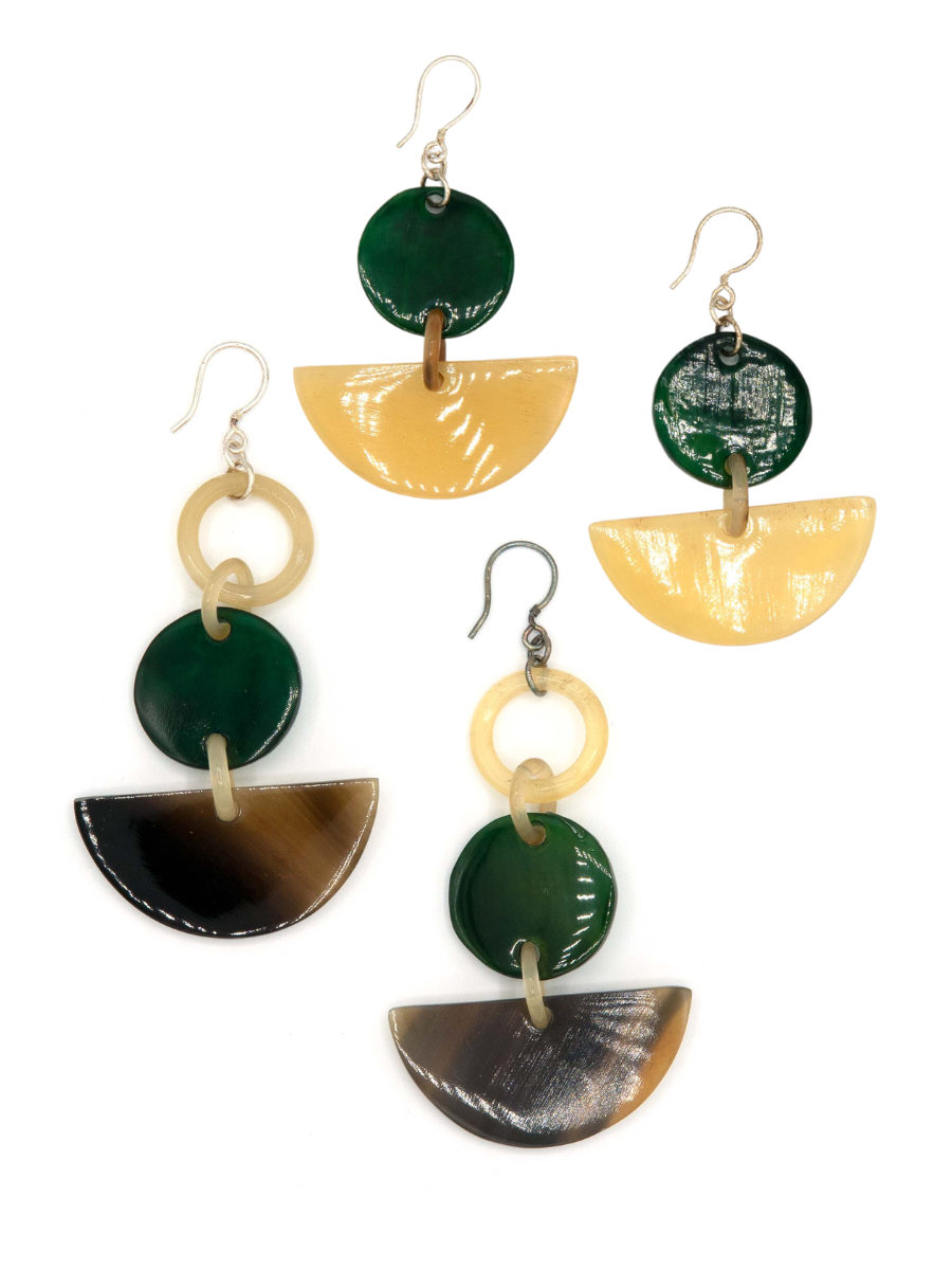 Sailing Sea Horn Earrings