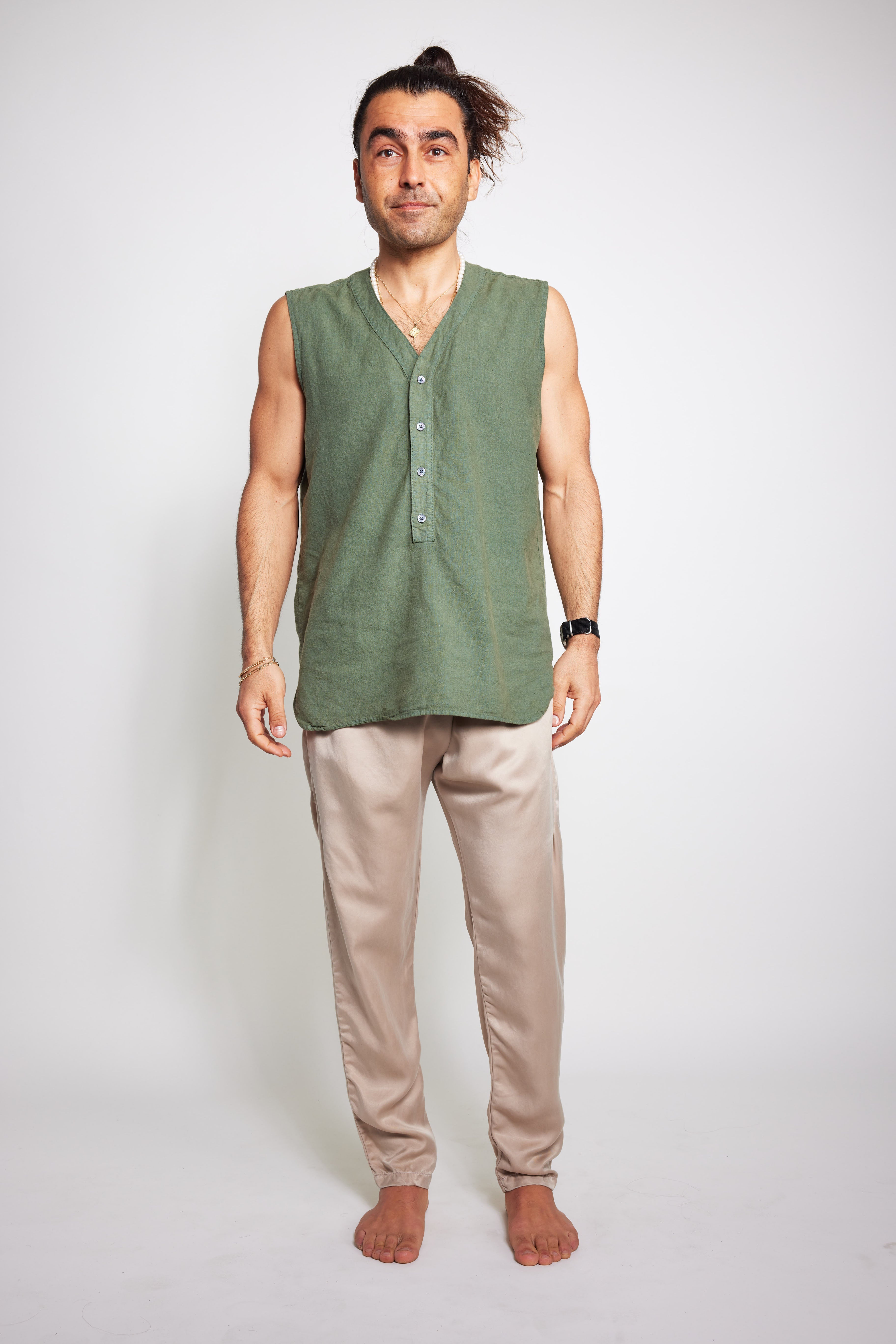 Unisex Souk Pant in Cupro Silk
