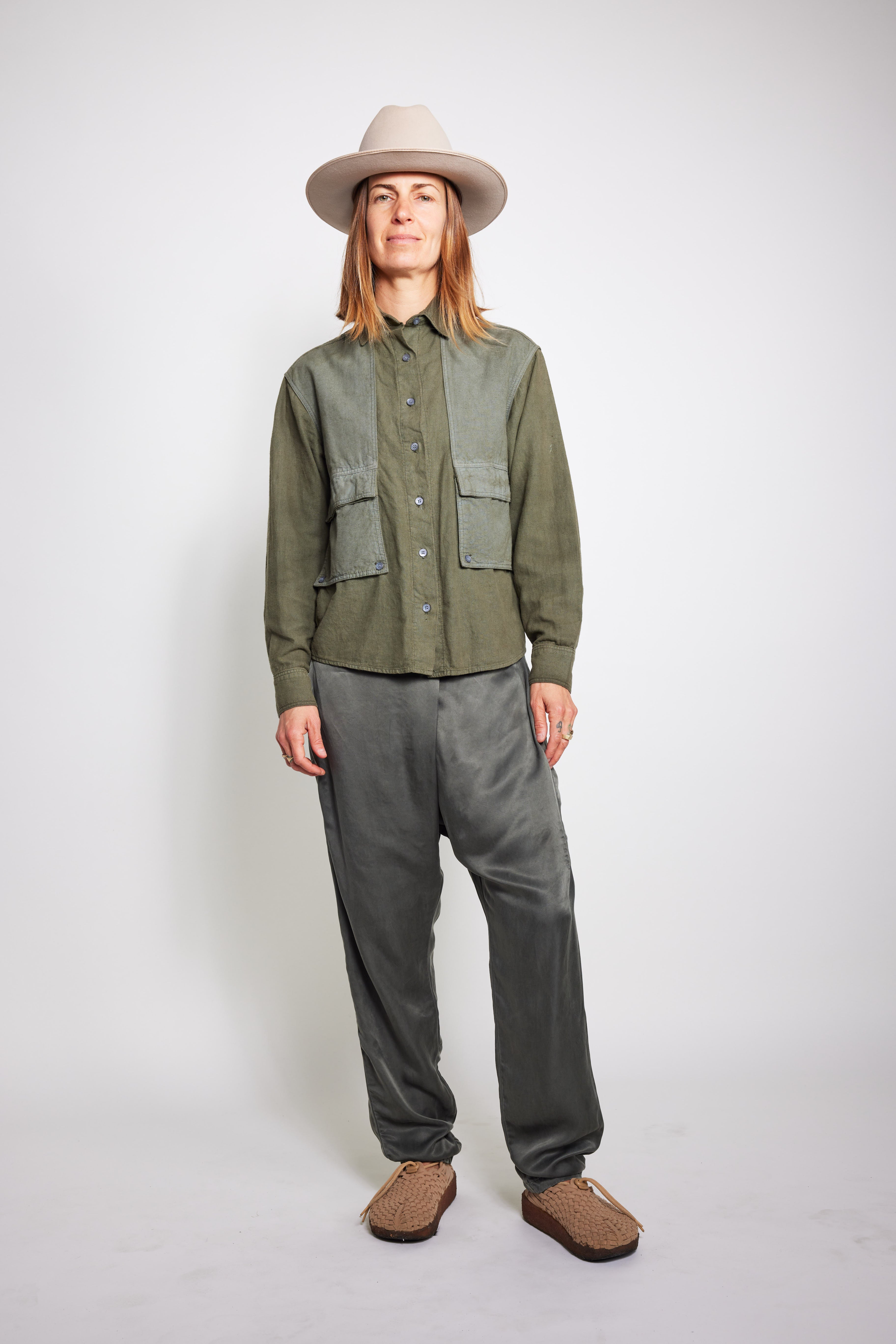Unisex Souk Pant in Cupro Silk